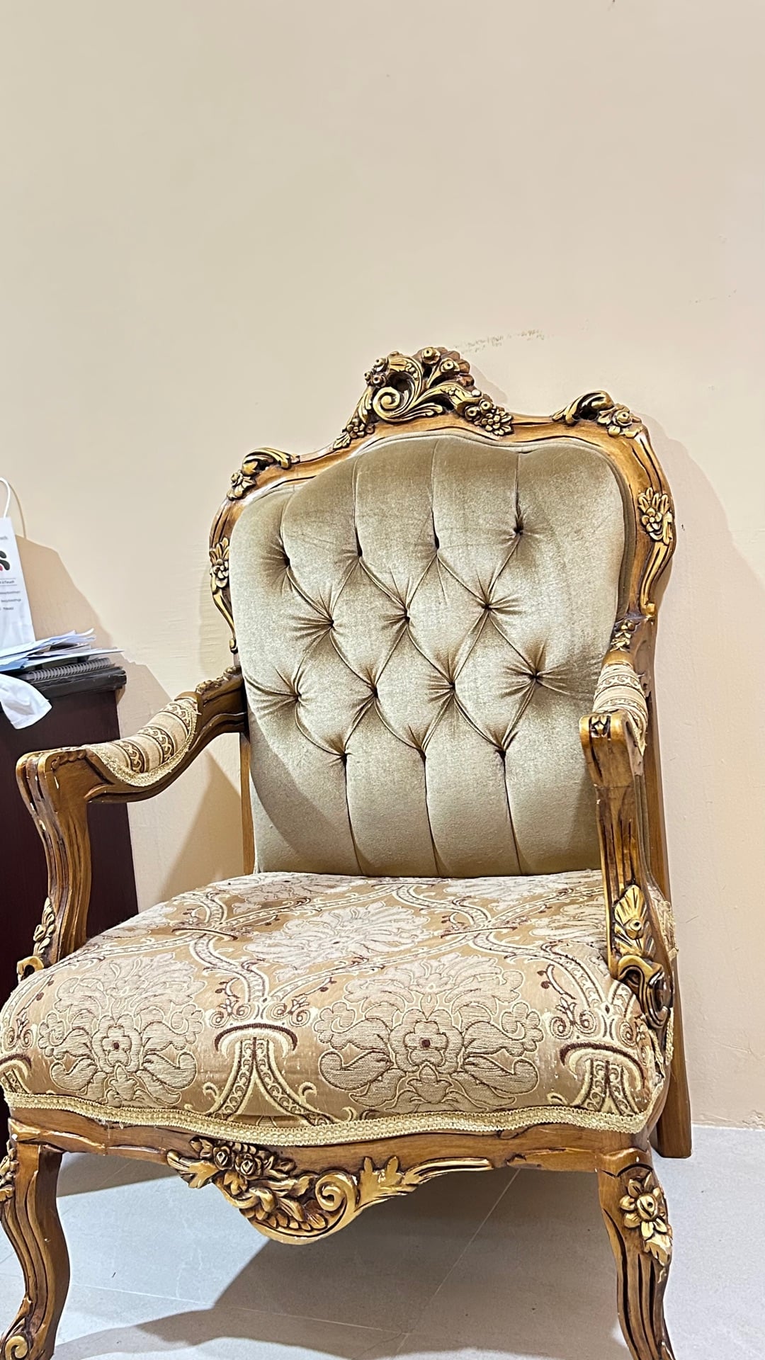 كرسي فردي خشبي - Image 3