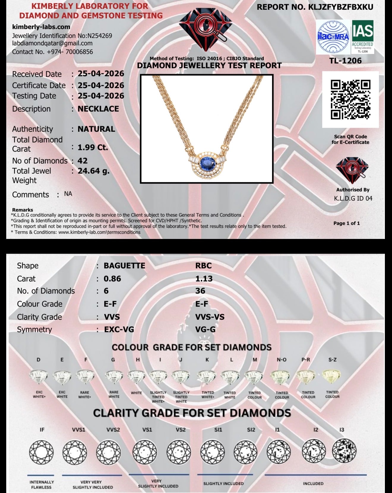 Rare Blue Ceylon Sapphire Necklace - Image 3