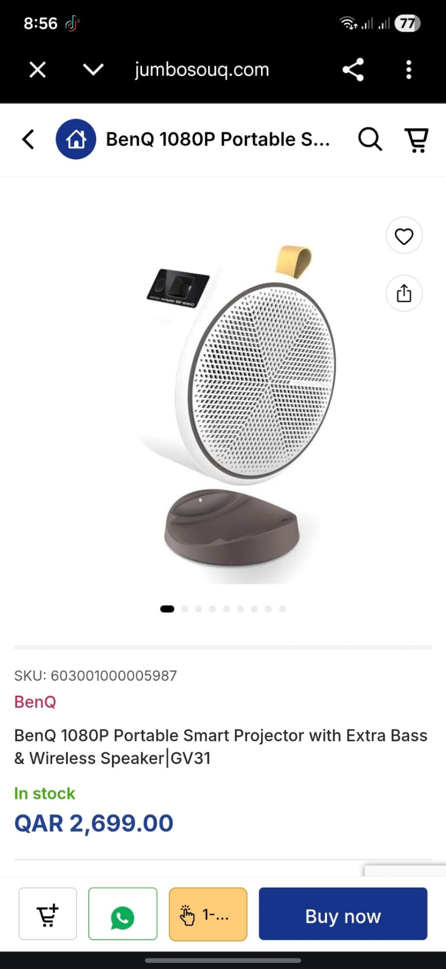 Benq portable projector  - Image 6