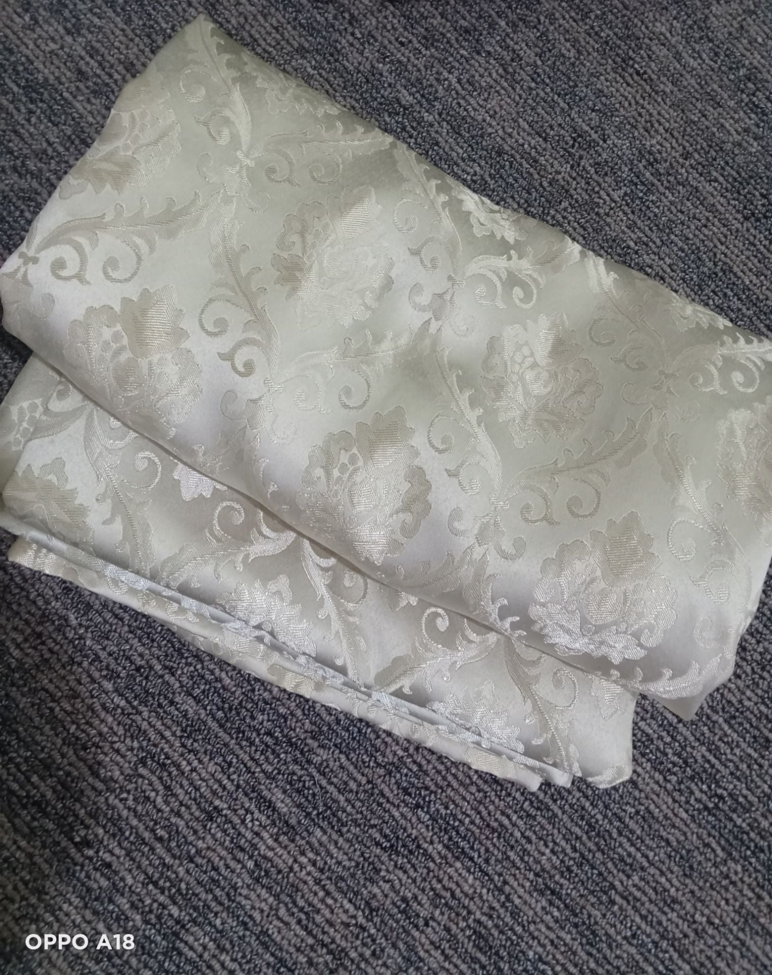 Cream Pattern Curtains (Set of 4) - Image 2