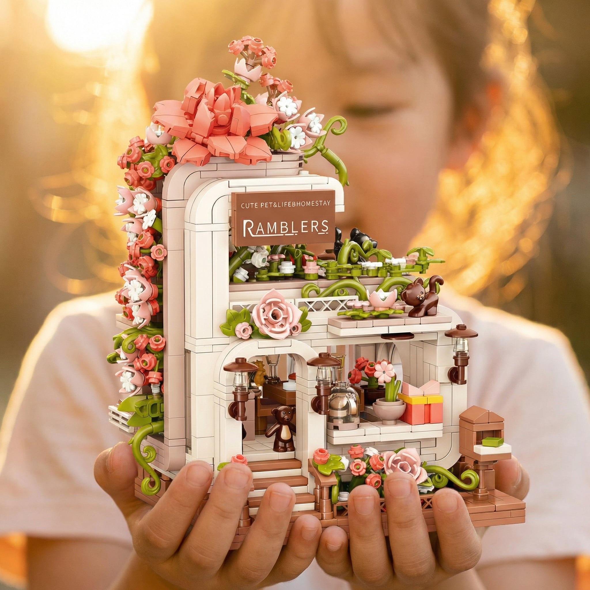 RAMBLERS Flower House Building Set – 1285 PCS - Image 2