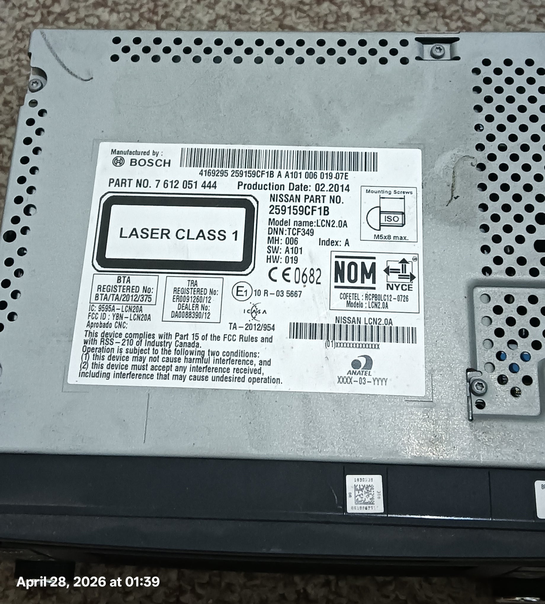 For sale Nissan Xterra Car Radio CD Player - Image 2