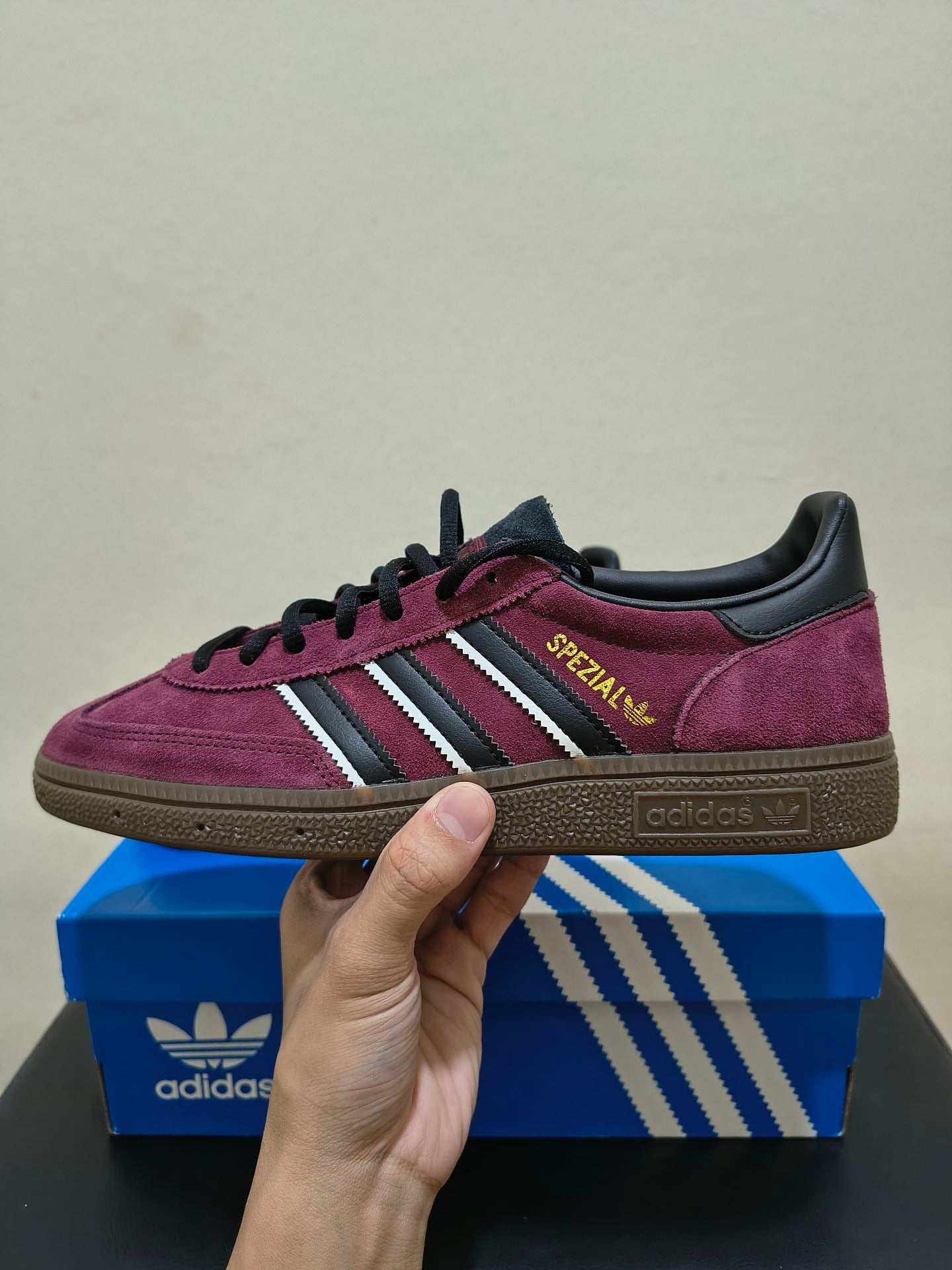 Adidas Handball Spezial Maroon / Black (Brand New, Original & Size 8 US) - Image 3