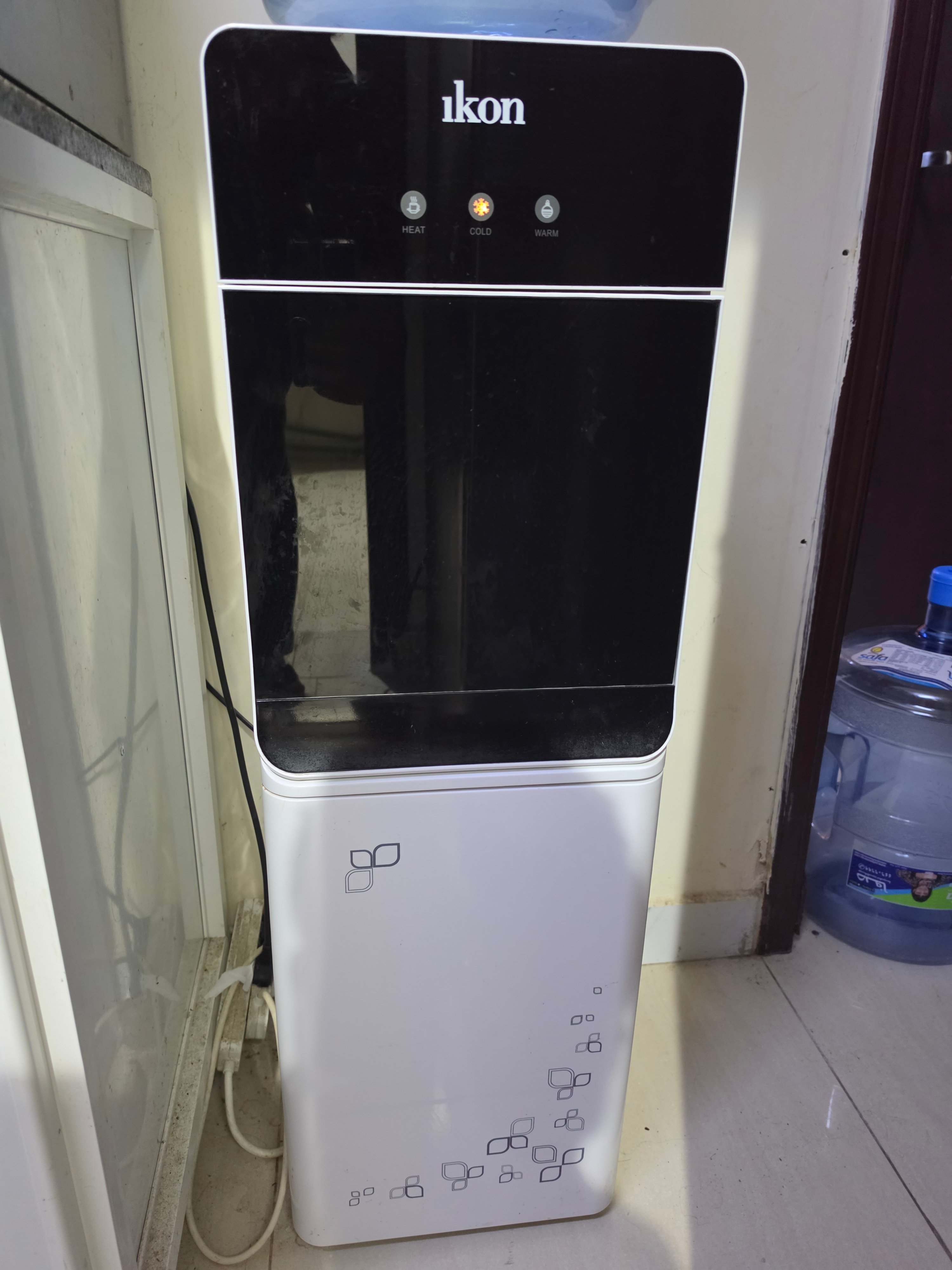 Ikon Water Dispenser with Refrigerator White - Image 1