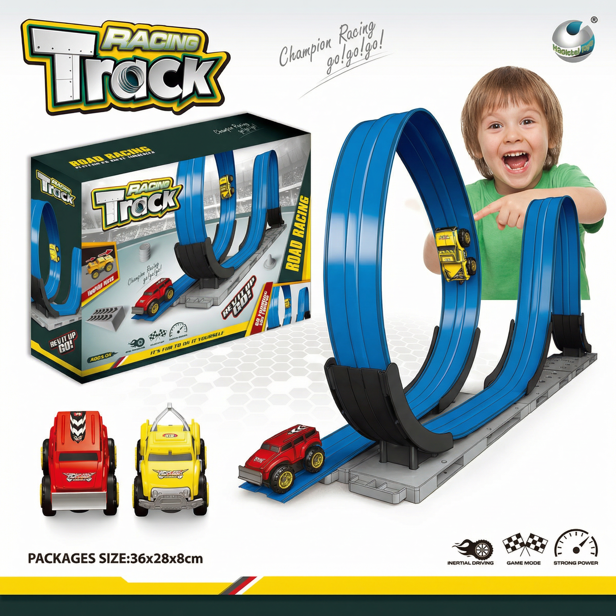 Double Loop Racing Track Set - Image 1