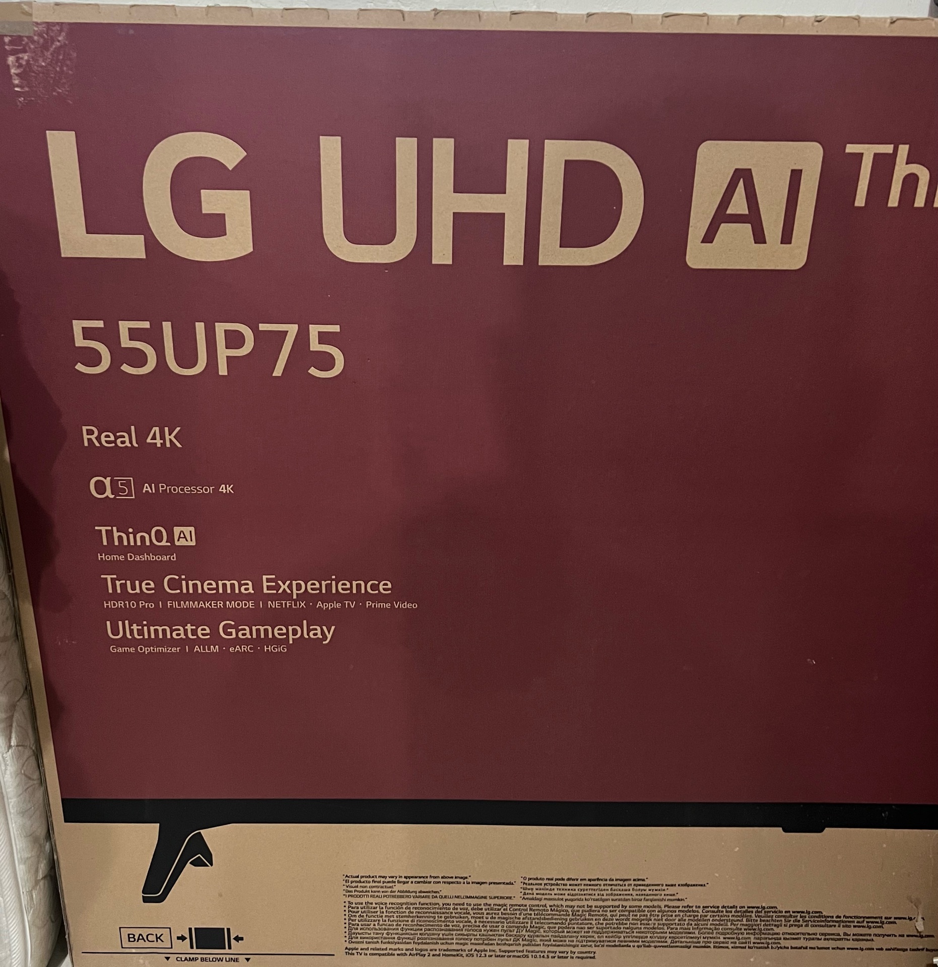 LG TV UHD 4k 55’ - Image 1