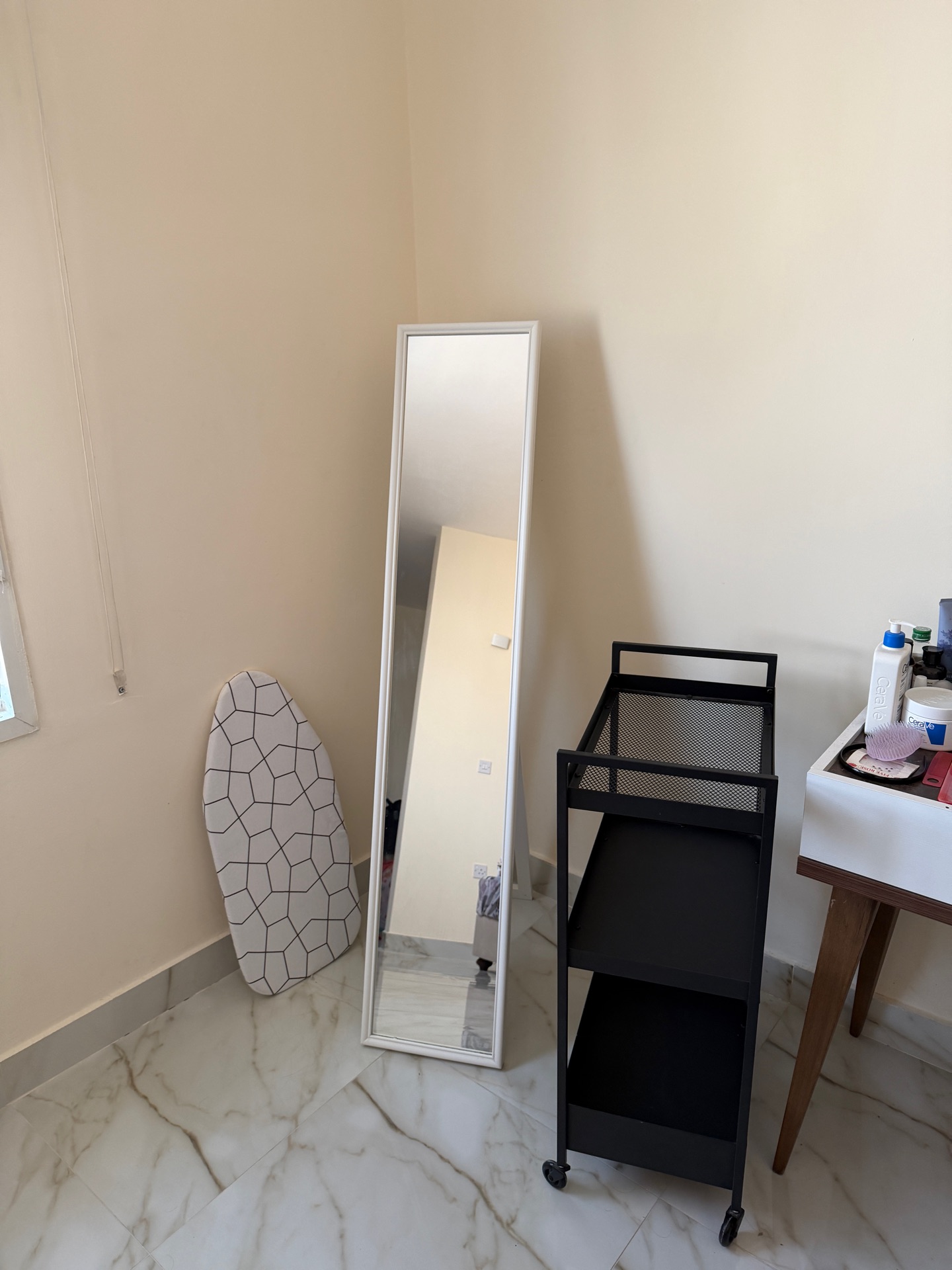 Ikea Furniture - Mirror, cloth drying stand, small iron board, organizer trolley - Image 4