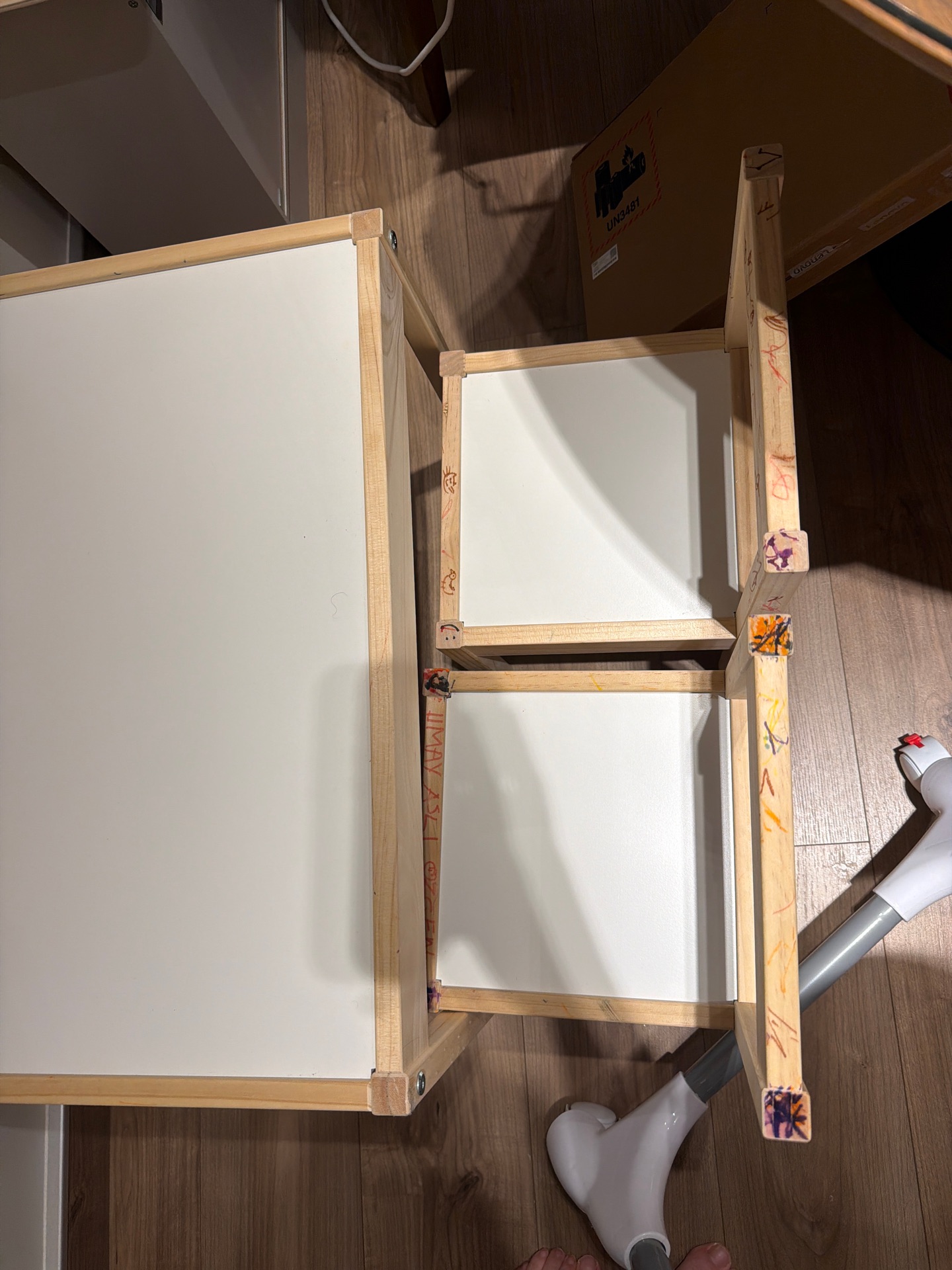 IKEA Latt Children Table and 2 Chairs + IKEA Mala Paper holder - Image 4