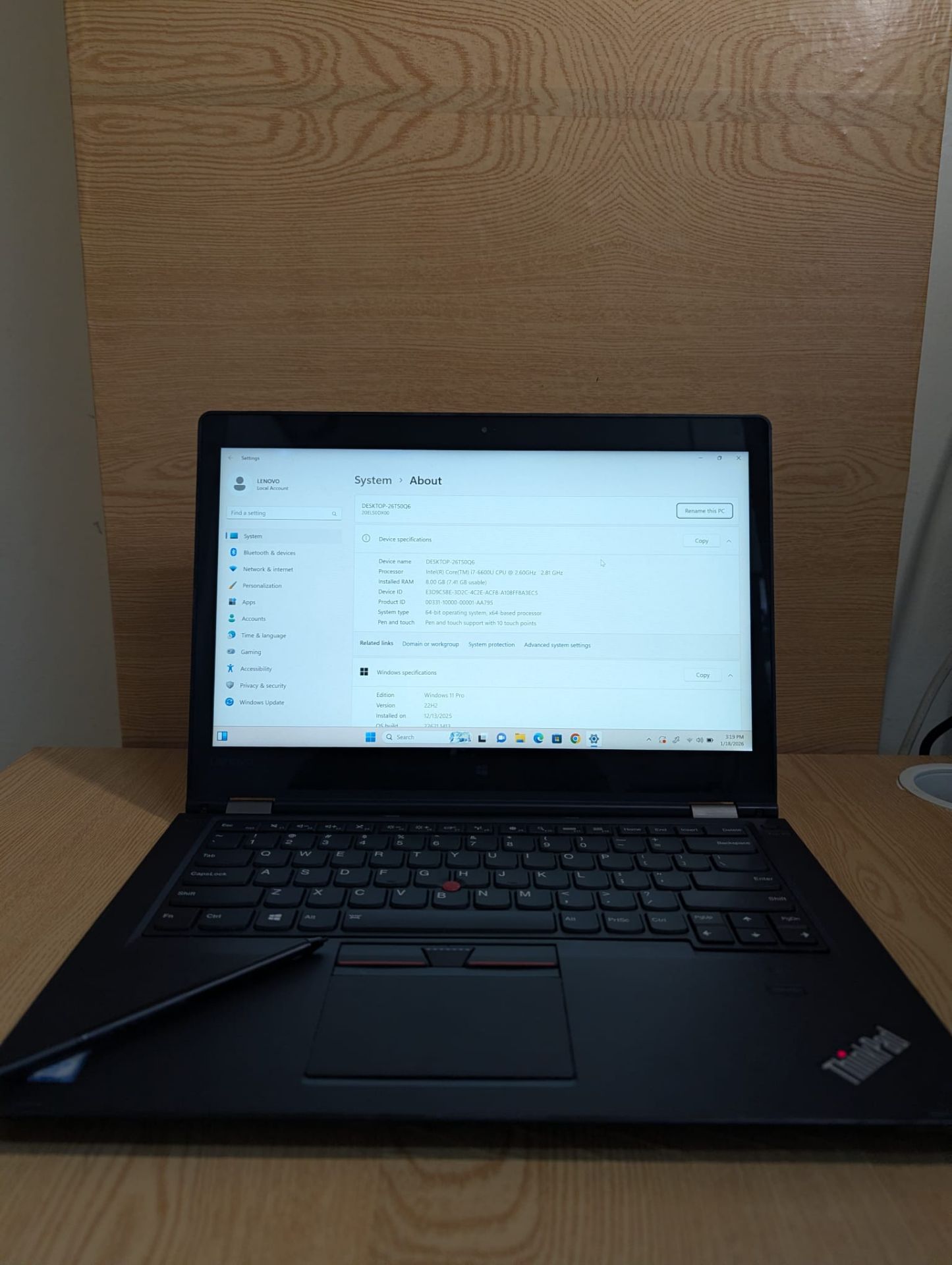 Lenovo Thik pad yega 460 _360 ° touch  - Image 3