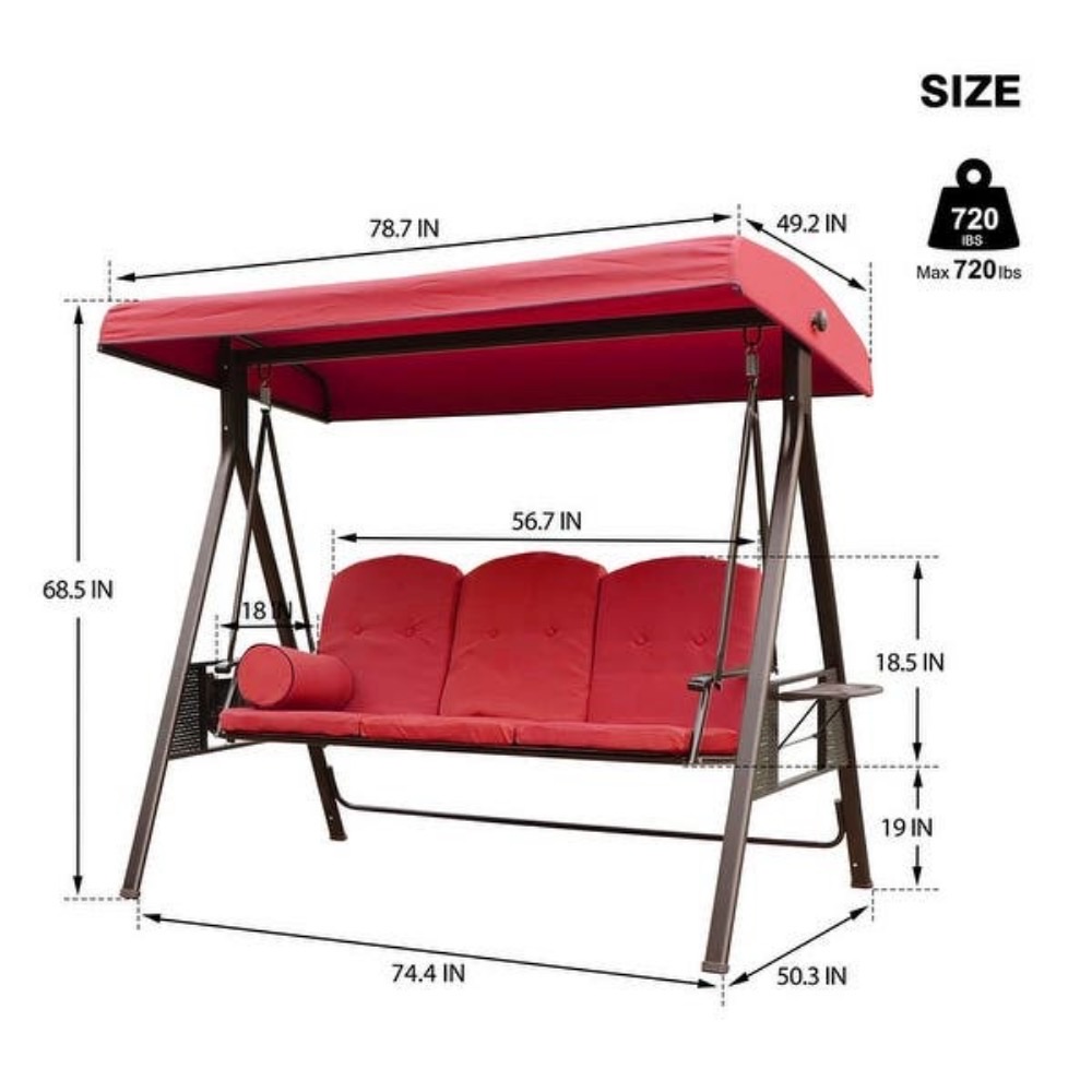 Garden Chair 3 Seater - Image 4