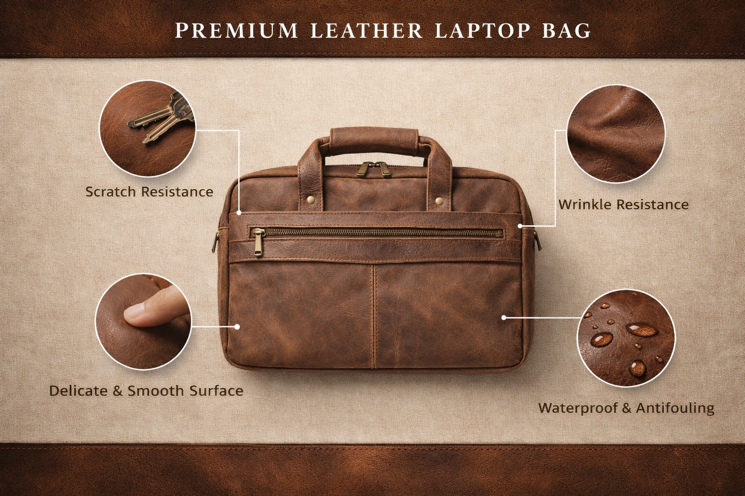 The Gewan Signature Laptop Bag - Image 3
