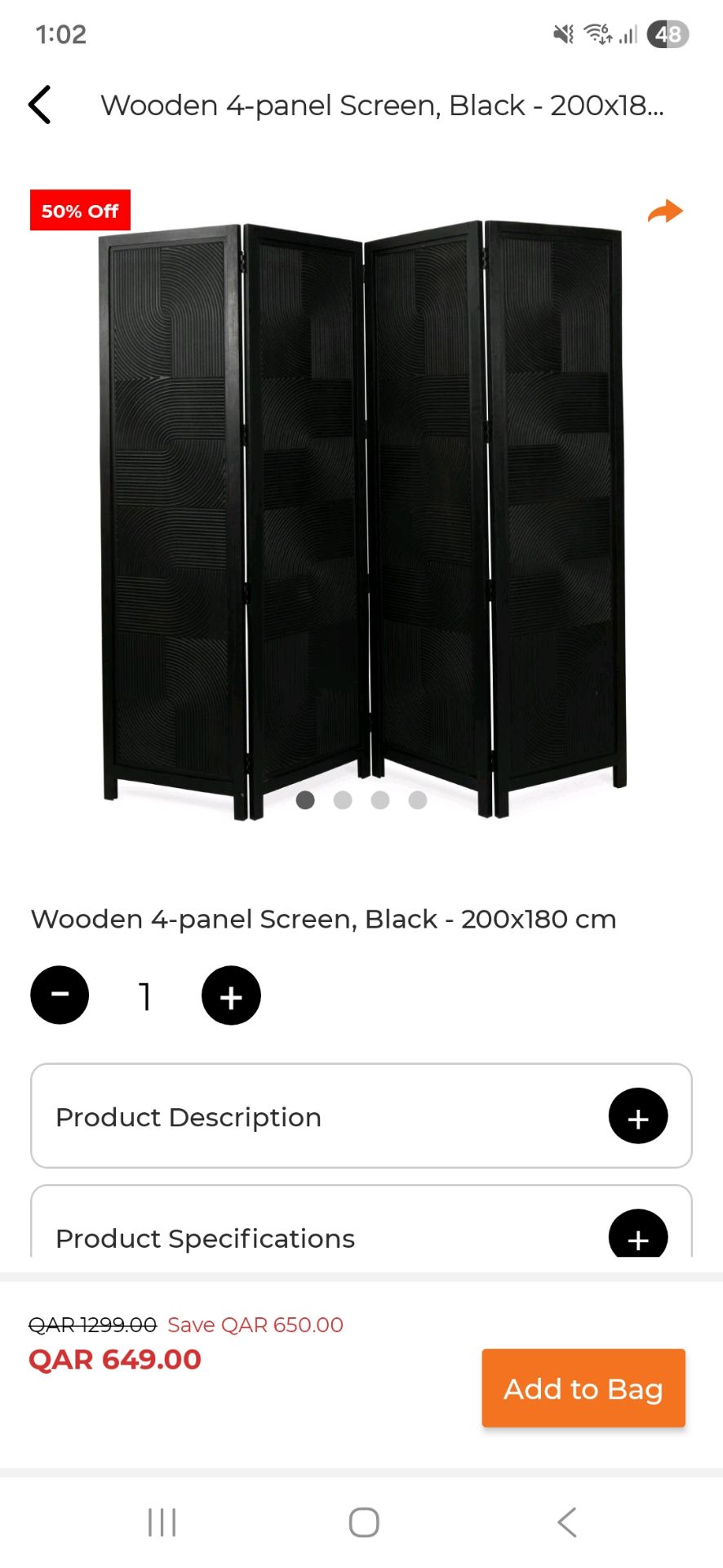Brand new solid wood partition from homes r us - Image 1