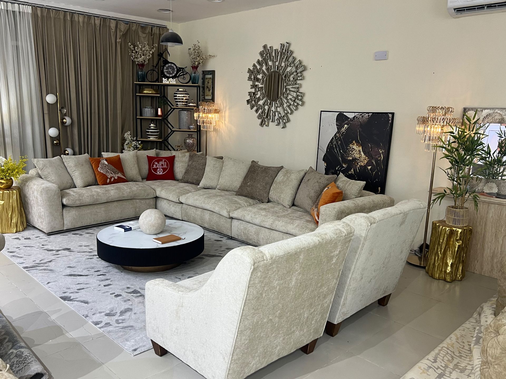 100% BREND NEW HOME CENTER U SHAPE SOFA FOR SELL CALL OR WHAT'S APP > 71532454 - Image 4
