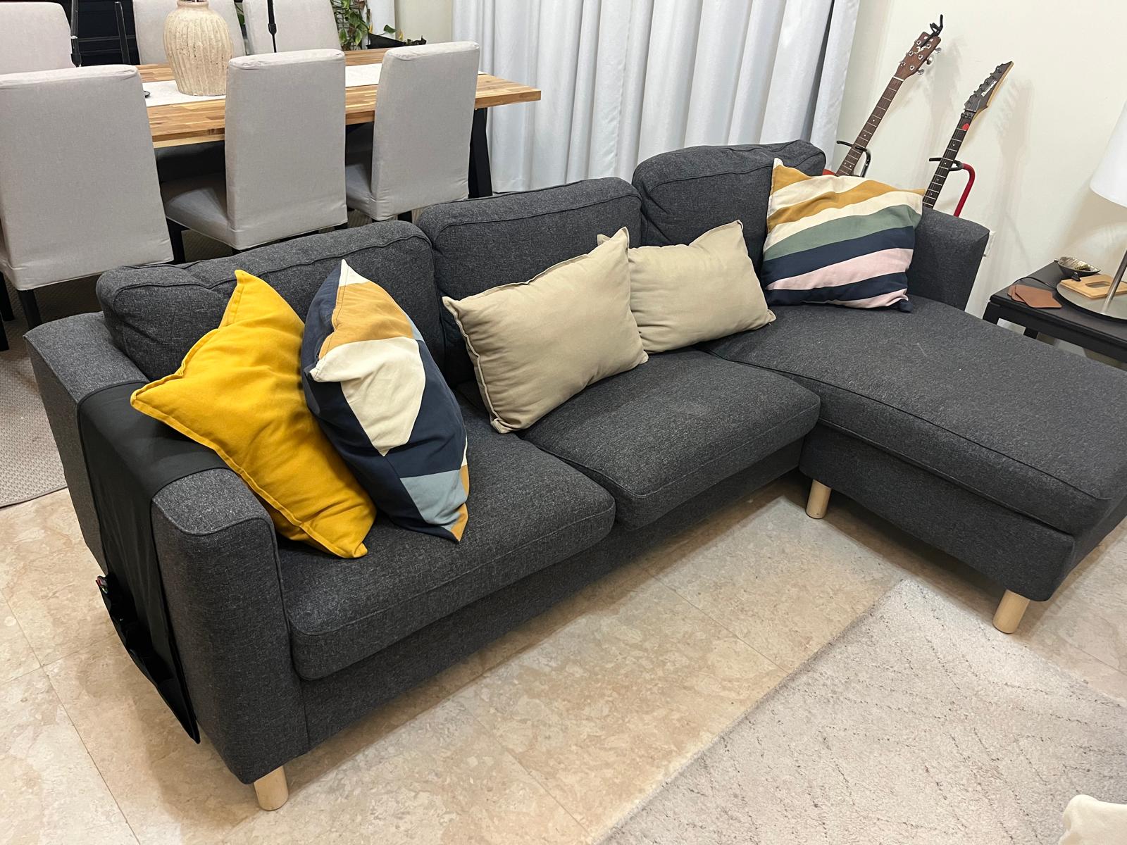 3-seat sofa with chaise longue - Image 1