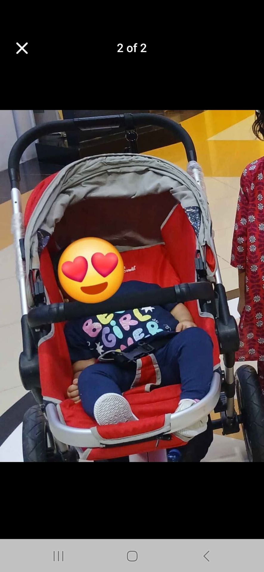 Baby stroller with infant attachment - Image 1