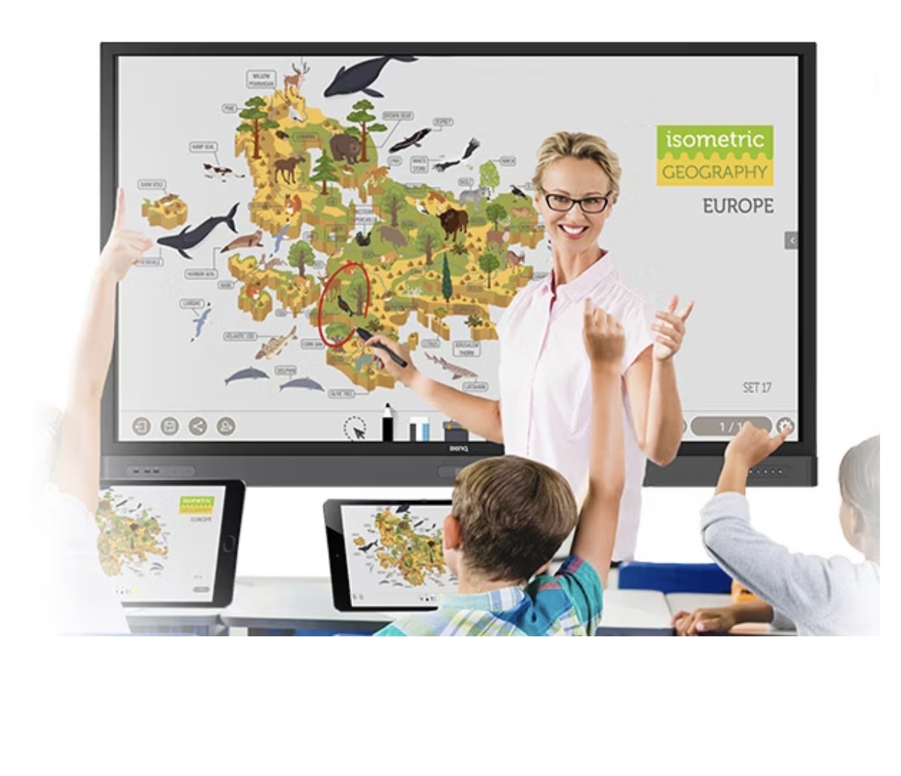 BenQ 65” 4K Interactive Flat Panel Multi Touch Display - Image 3