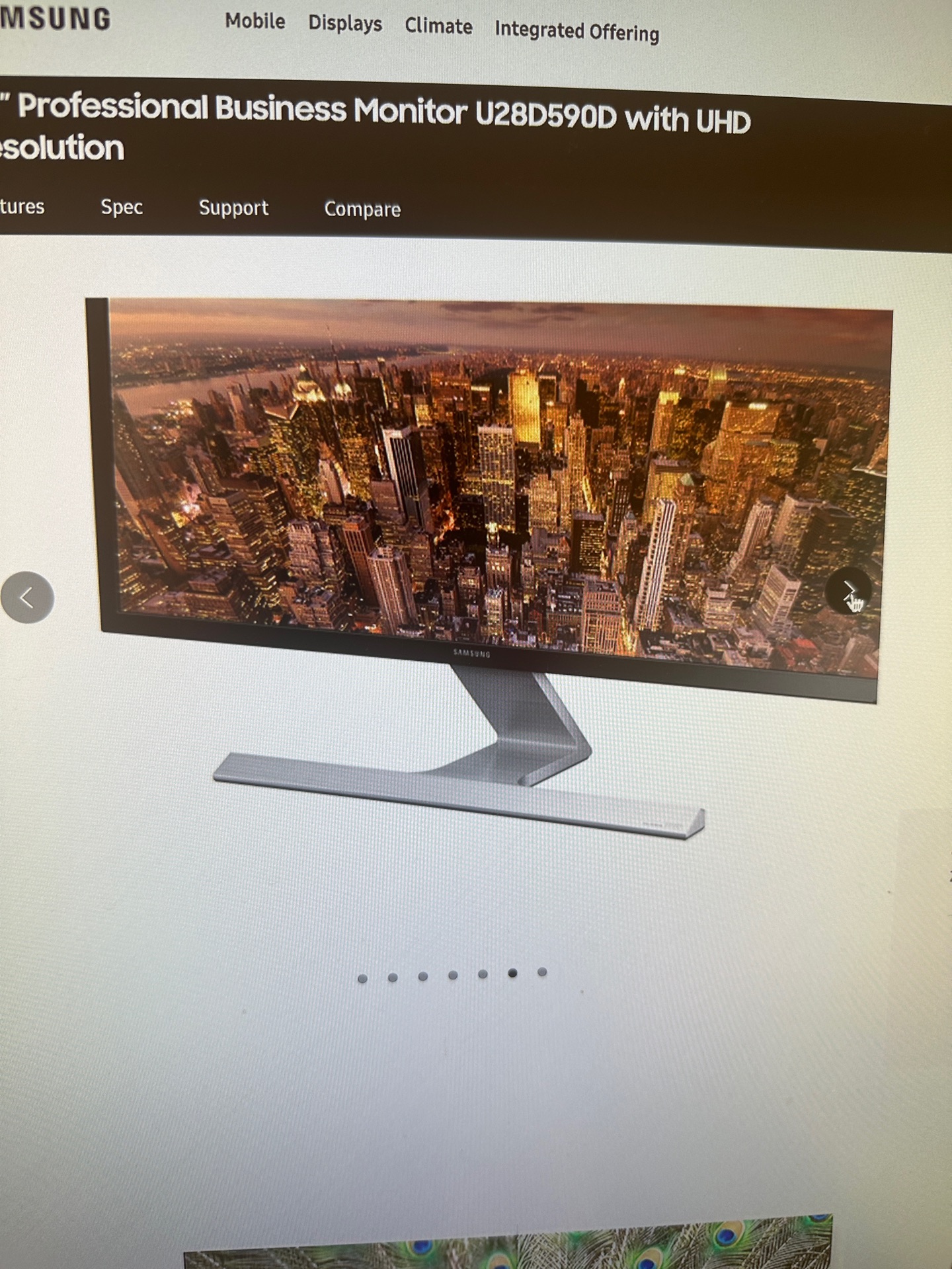 28 inch UHD/4k Samsung Monitor - Image 6