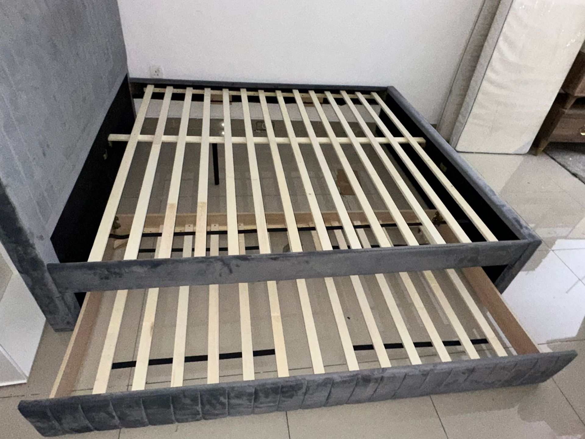 King size bed with mattress  - Image 7