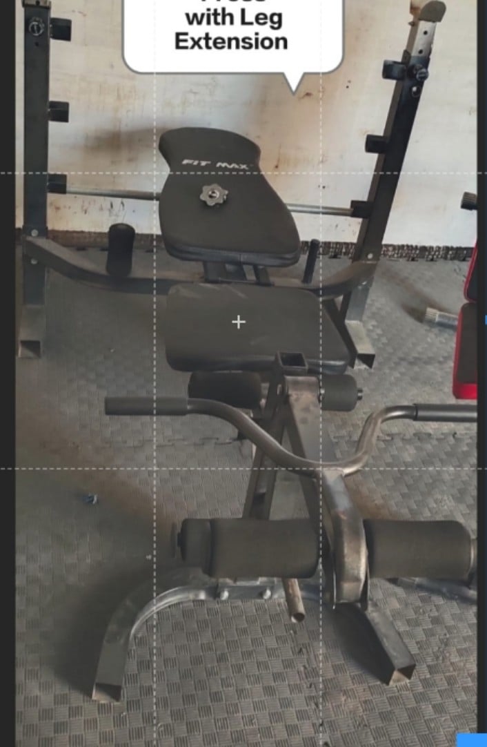 Bench press with leg extension (Urgent Sale - Price Negotiable) - Image 3