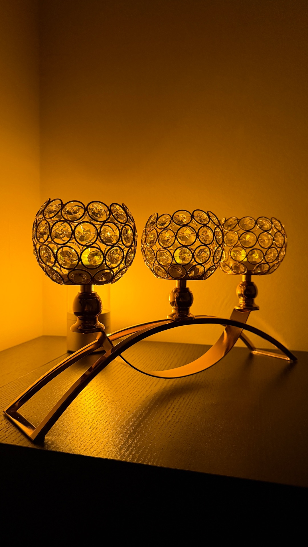 Stunning Crystal Candle Holder, Decor piece for Center table - Image 1