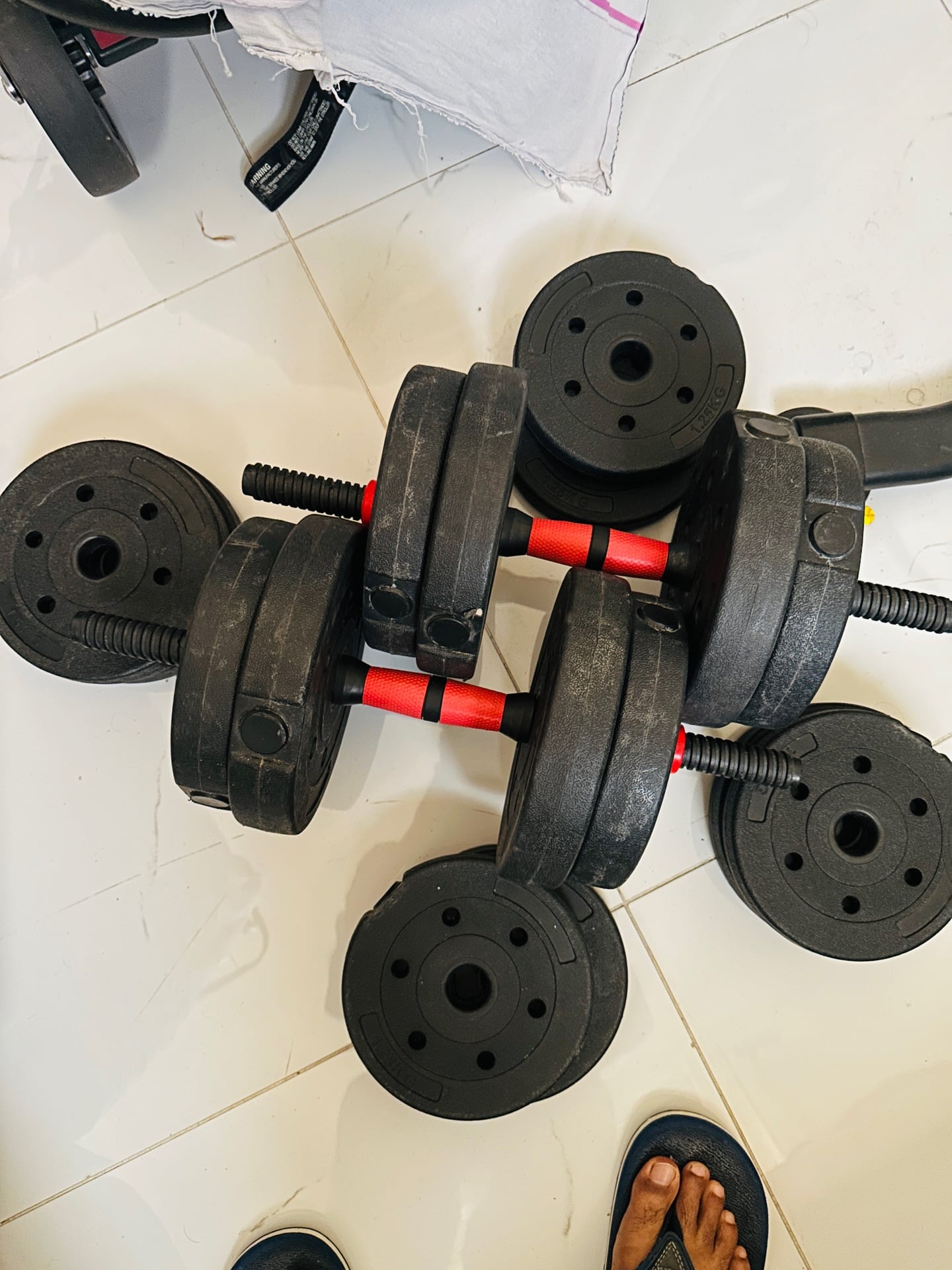 Adjustable 30 kg Dumbbell and Barbell set - Image 6