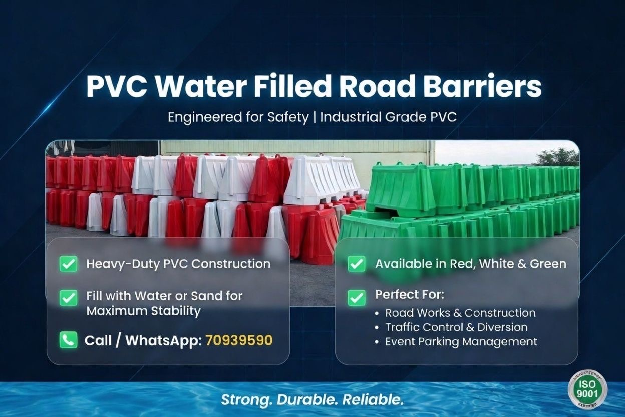 Road Barriers for Sale in Qatar | Water Filled | Best Price - Image 3