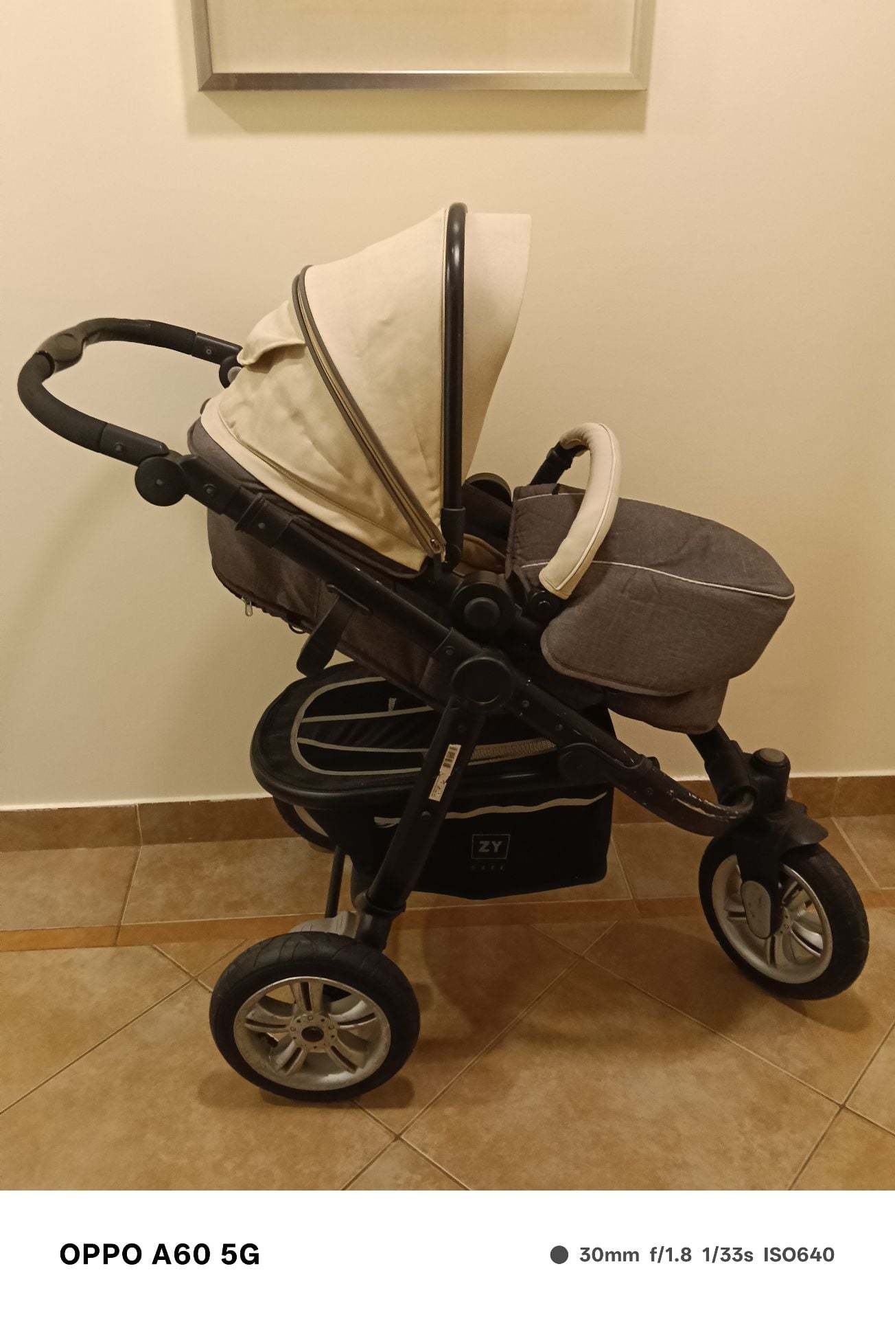 Baby Stroller ZY – Stroller + Bed Mode + Car Seat + Storage Basket - Image 2
