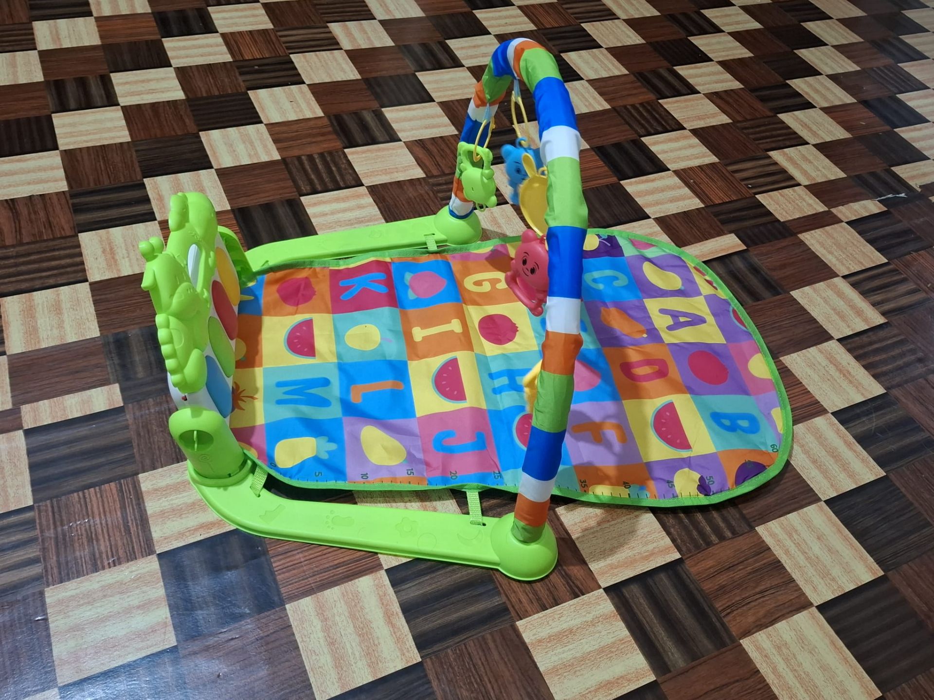New Baby Activity Play Gym Mat with Hanging Toys – Colorful Learning Mat - Image 5
