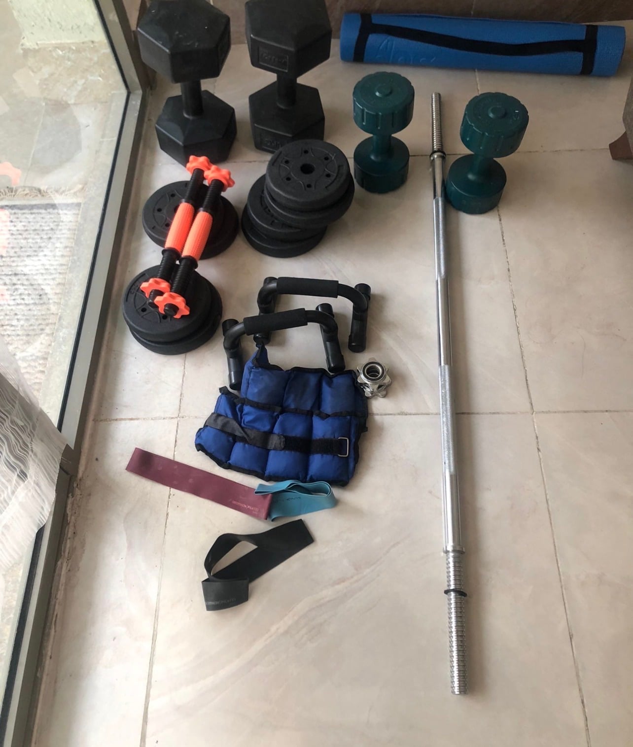 Bar and dumbbells - Image 4