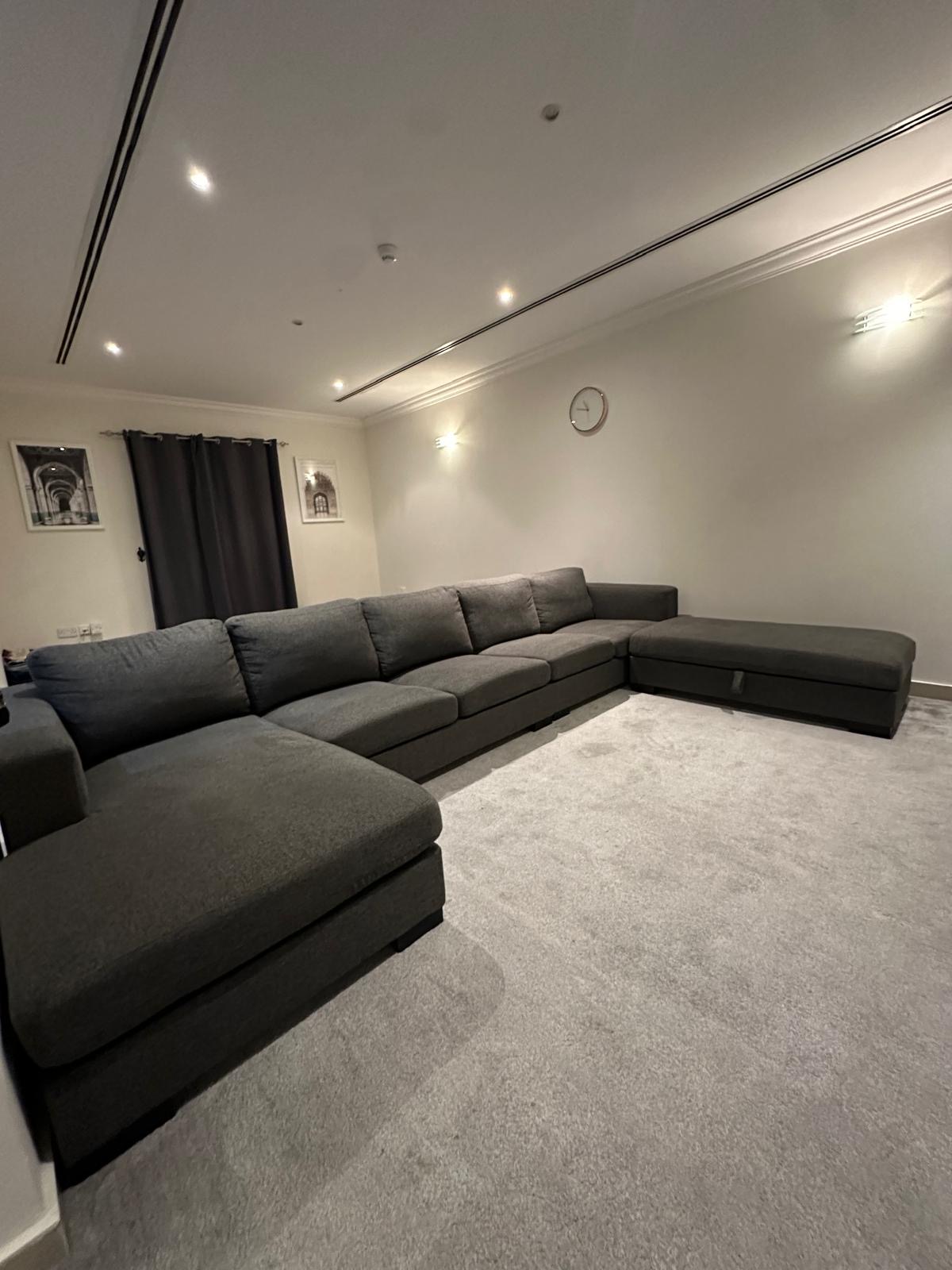 5 Seater Chaise Lounge sofa with storage - Image 4