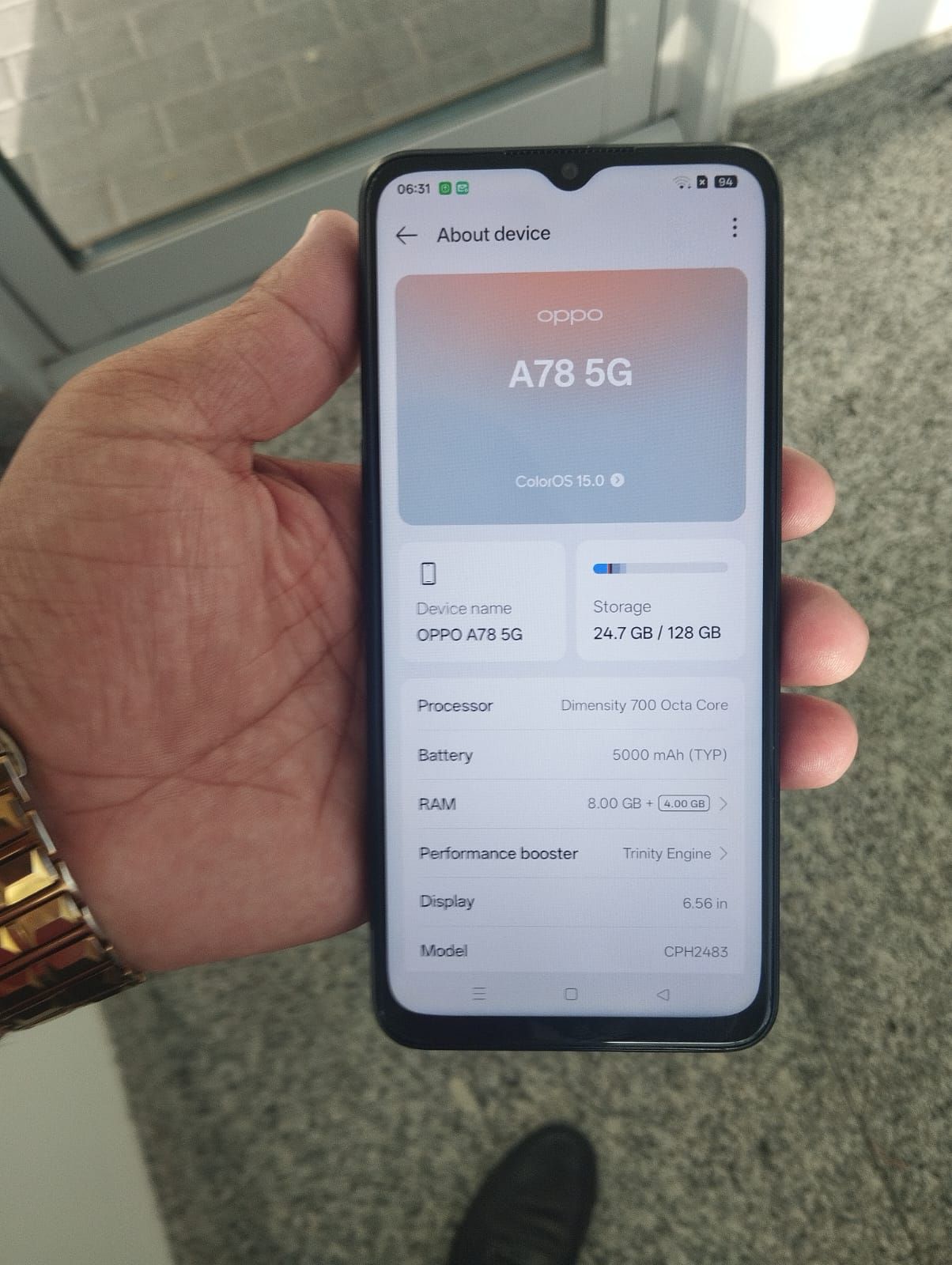 0ppo A78 mobile for sell - Image 3