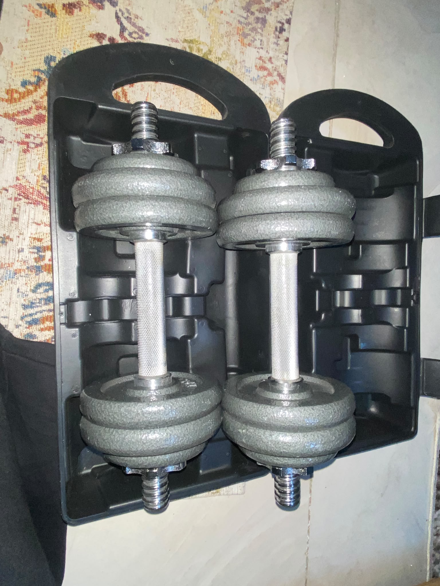 Cast iron dumbbells for sale - Image 2