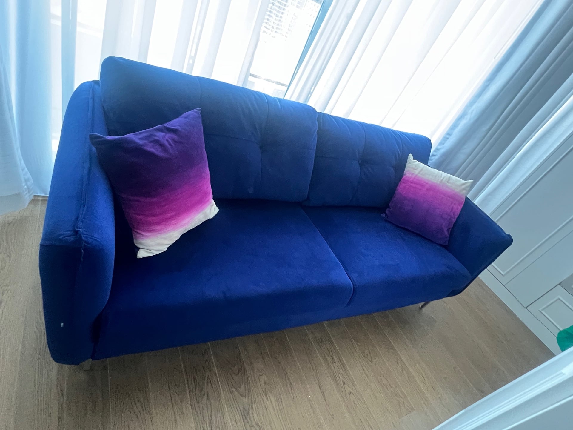 3 seater sofa only in royal Blue color  - Image 5