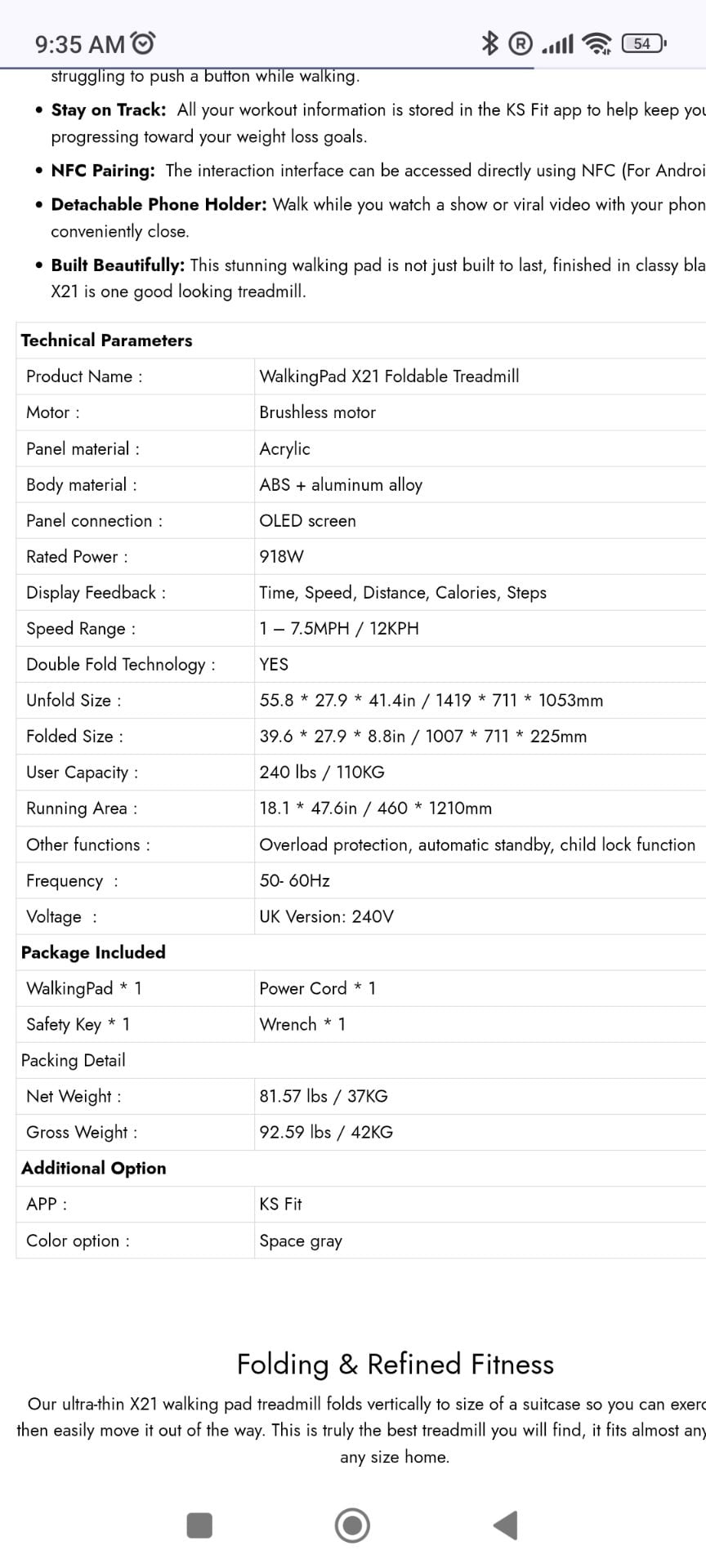 Walking pad X21 Foldable  - Image 10