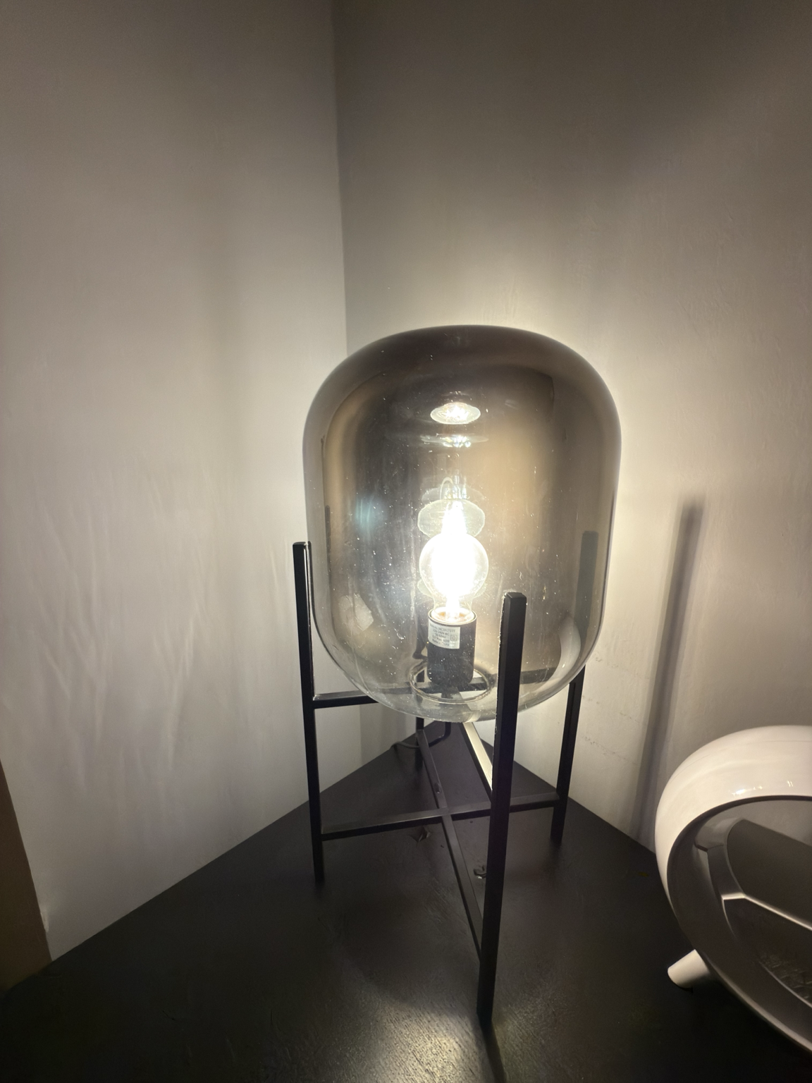 Modern Glass Table Lamp | Bedside / Home Decor - Image 1