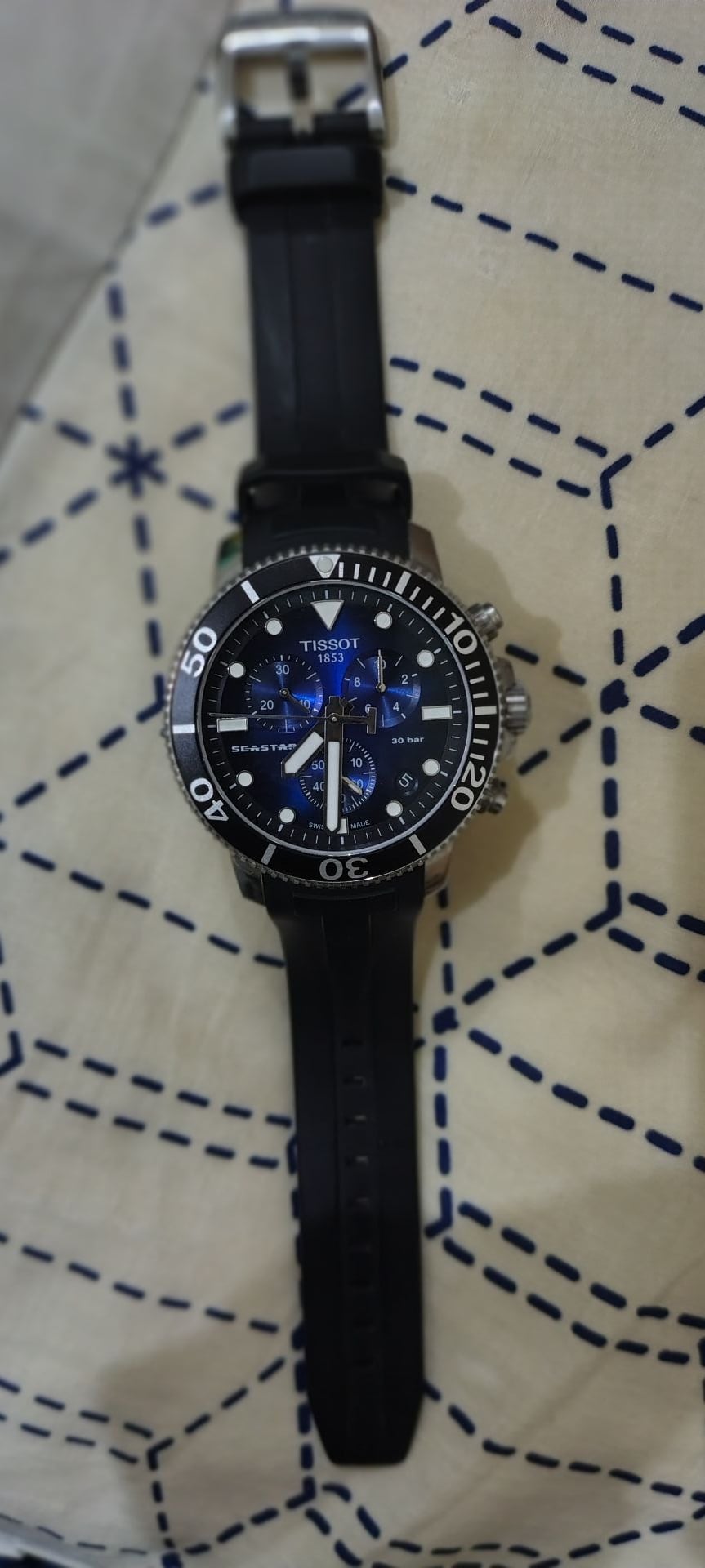 Tissot swiss made sport blue dial quartz - Image 4