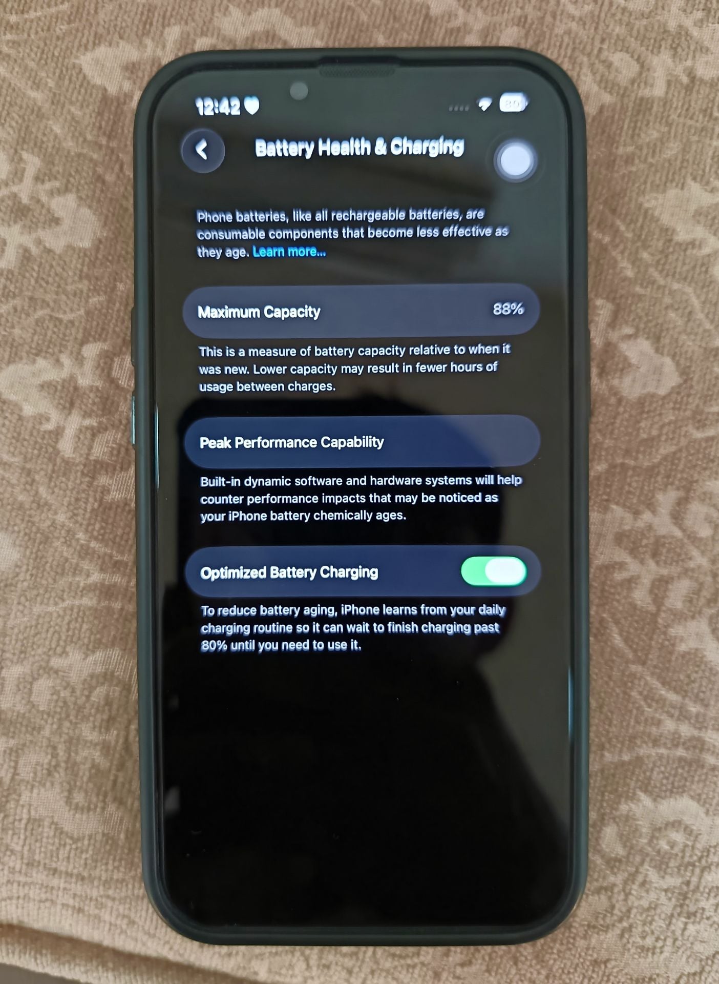 iPhone 13 128GB Midnight Black Excellent Condition - Image 2