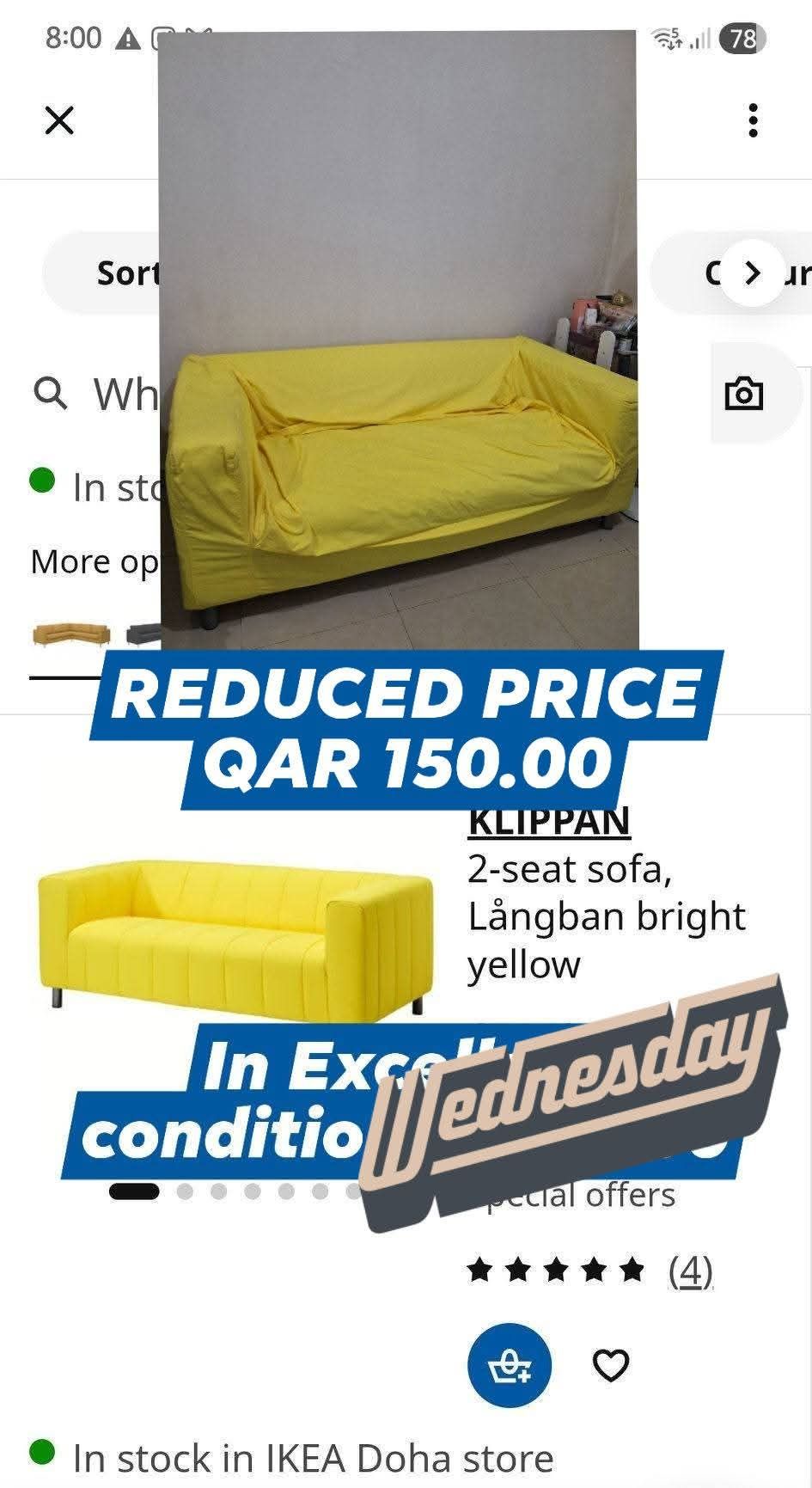 IKEA Klippan 2 seater SOFA - Image 1