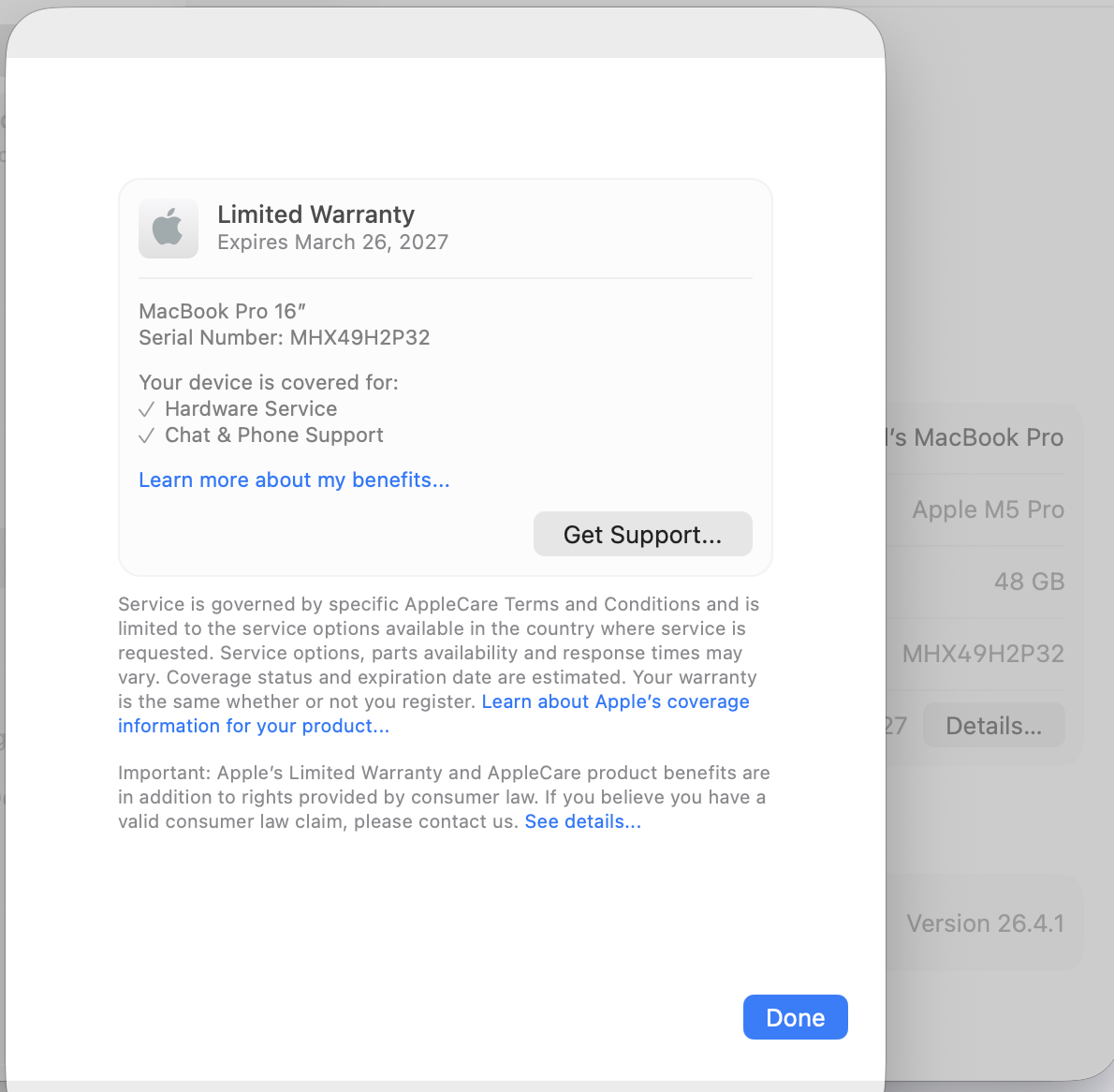 MacBook Pro 16", M5 Pro, 48GB RAM, 20 GPU - Image 6
