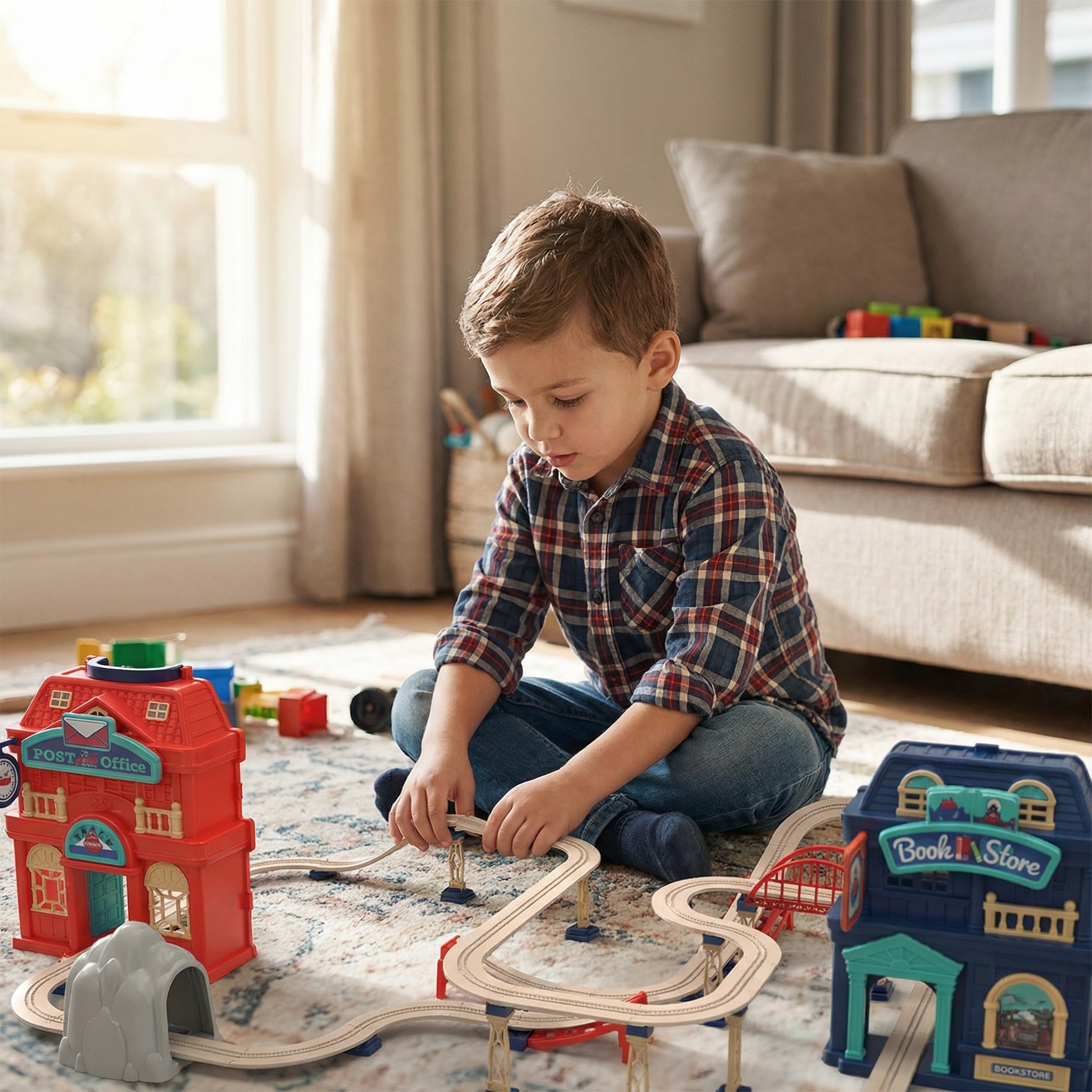 Track City Railway Play Set – 142 PCS - Image 4