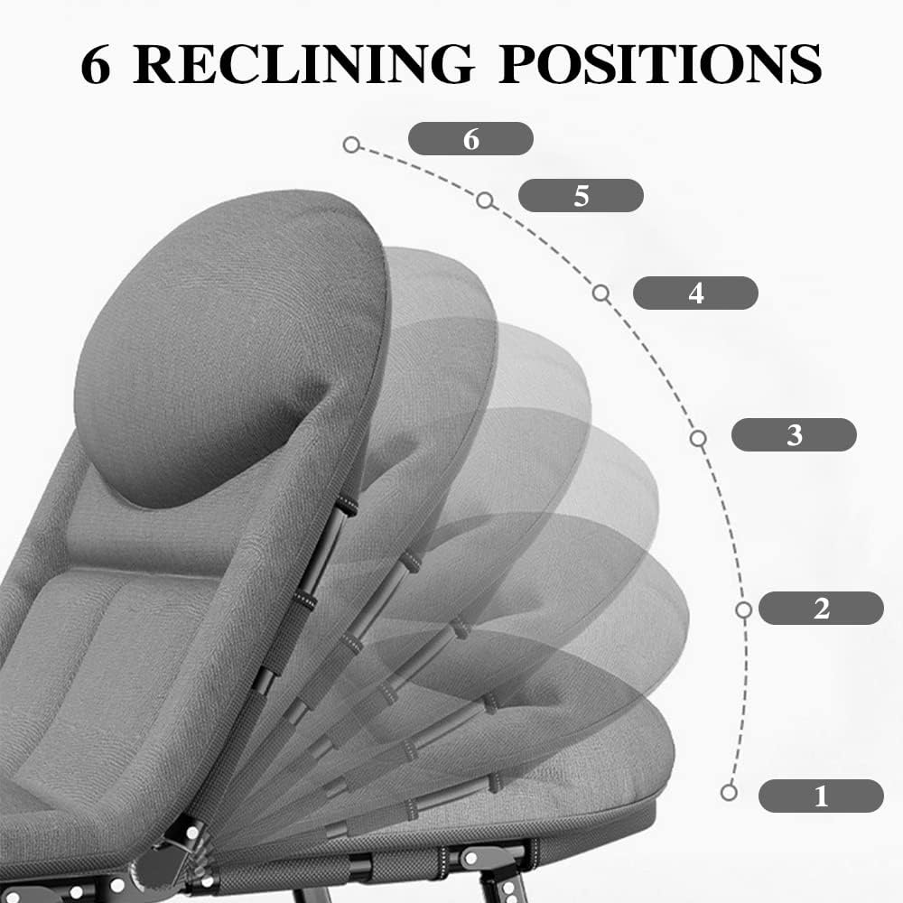 Folding Outside Chaise Lounge Chair with Mattress - Image 3