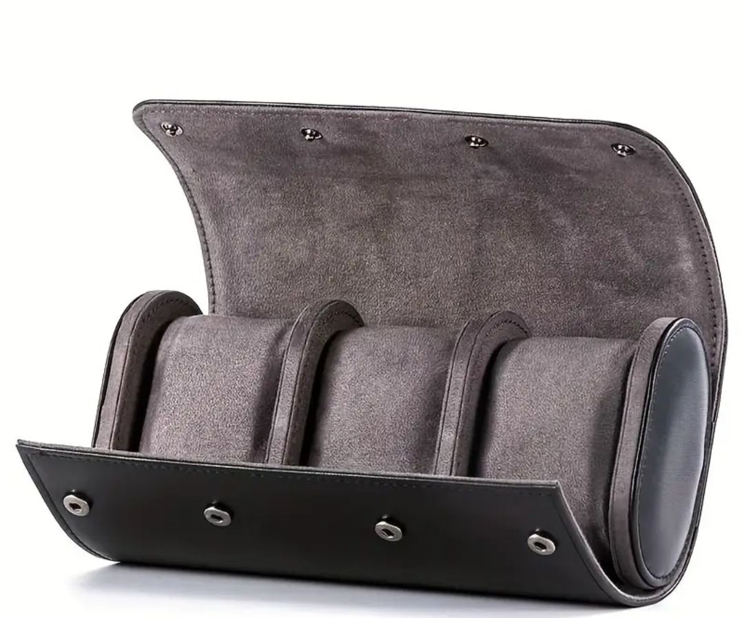3 watch storage leather case premium quality - Image 1