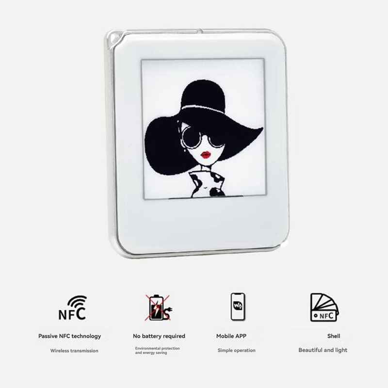 E-ink screen keychain you can upload business card photo - Image 4