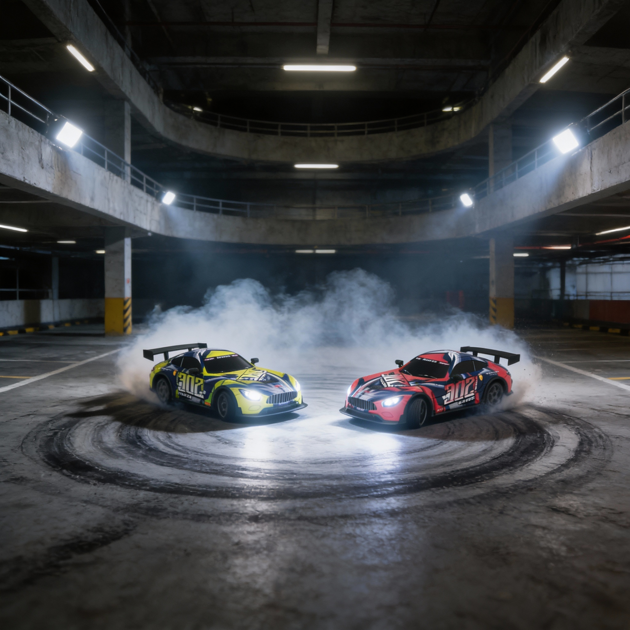 High-Speed Drift RC Car 1:18 with LED Lights – 2.4GHz - Image 2