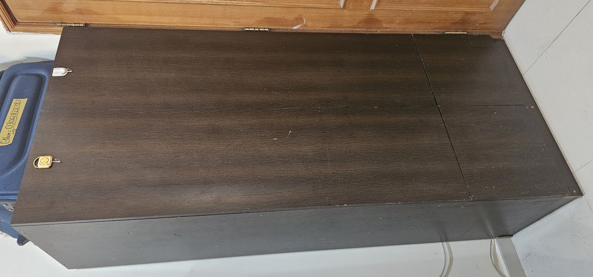 Drak Brown cupboard large size with three portions  - Image 7