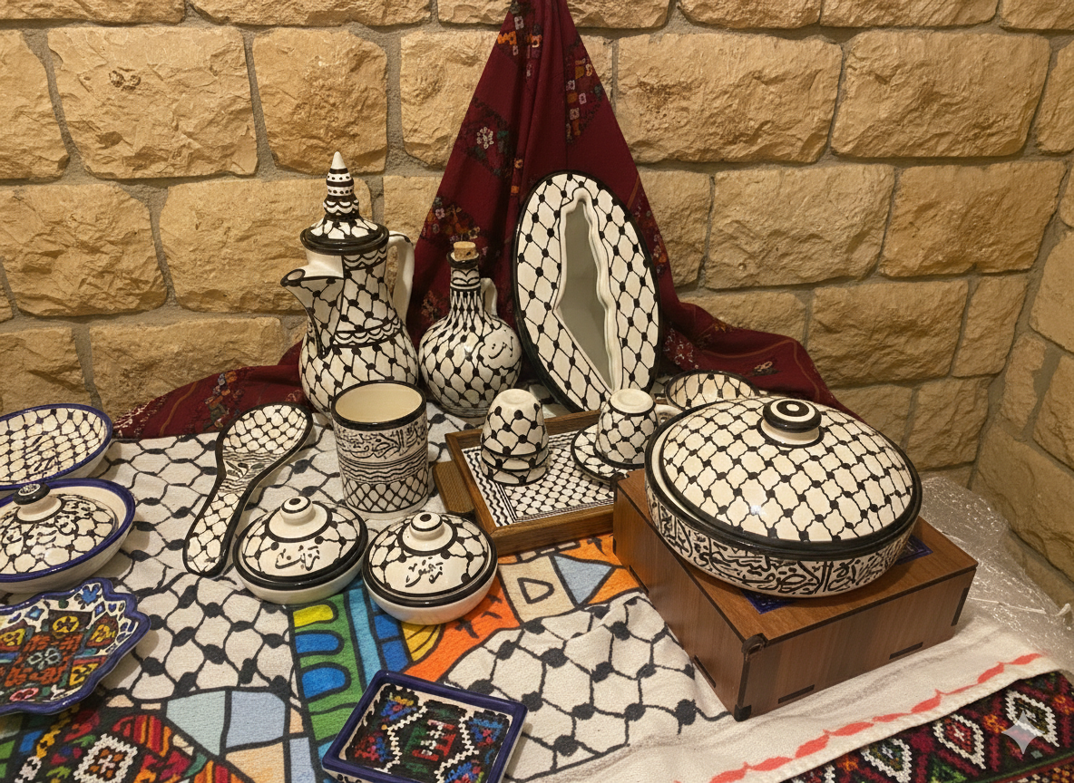 خزف فلسطيني يدوي Handmade Palestinian Pottery - Image 3