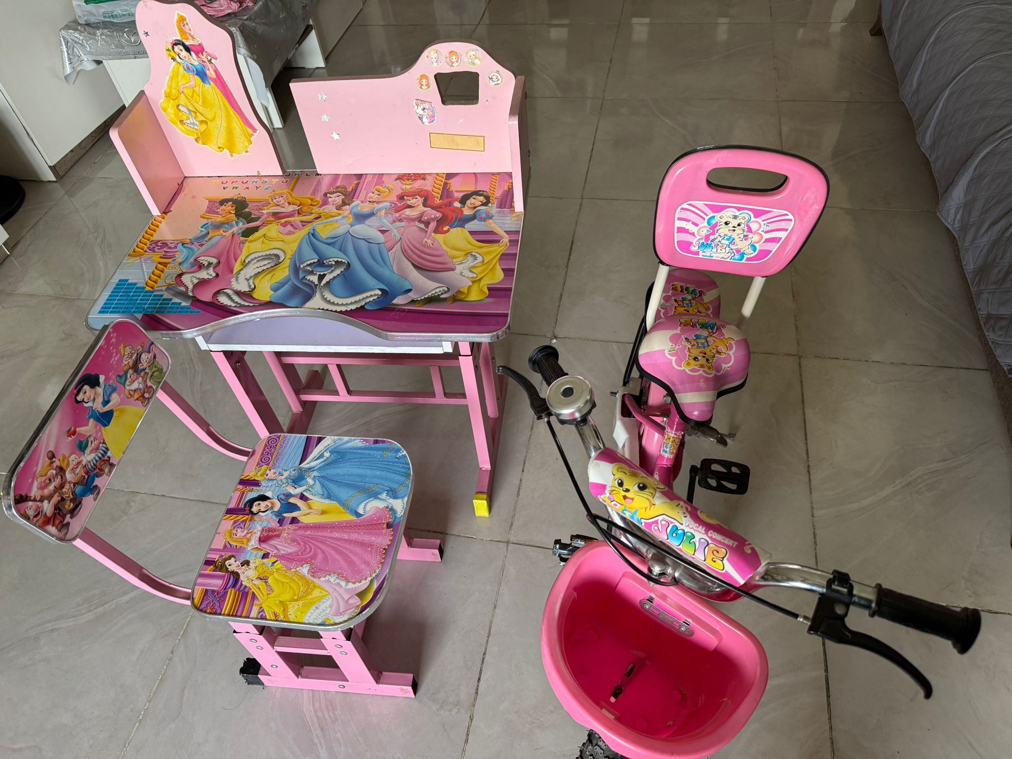 Kid Cycle and Study Table and Chair - Image 1