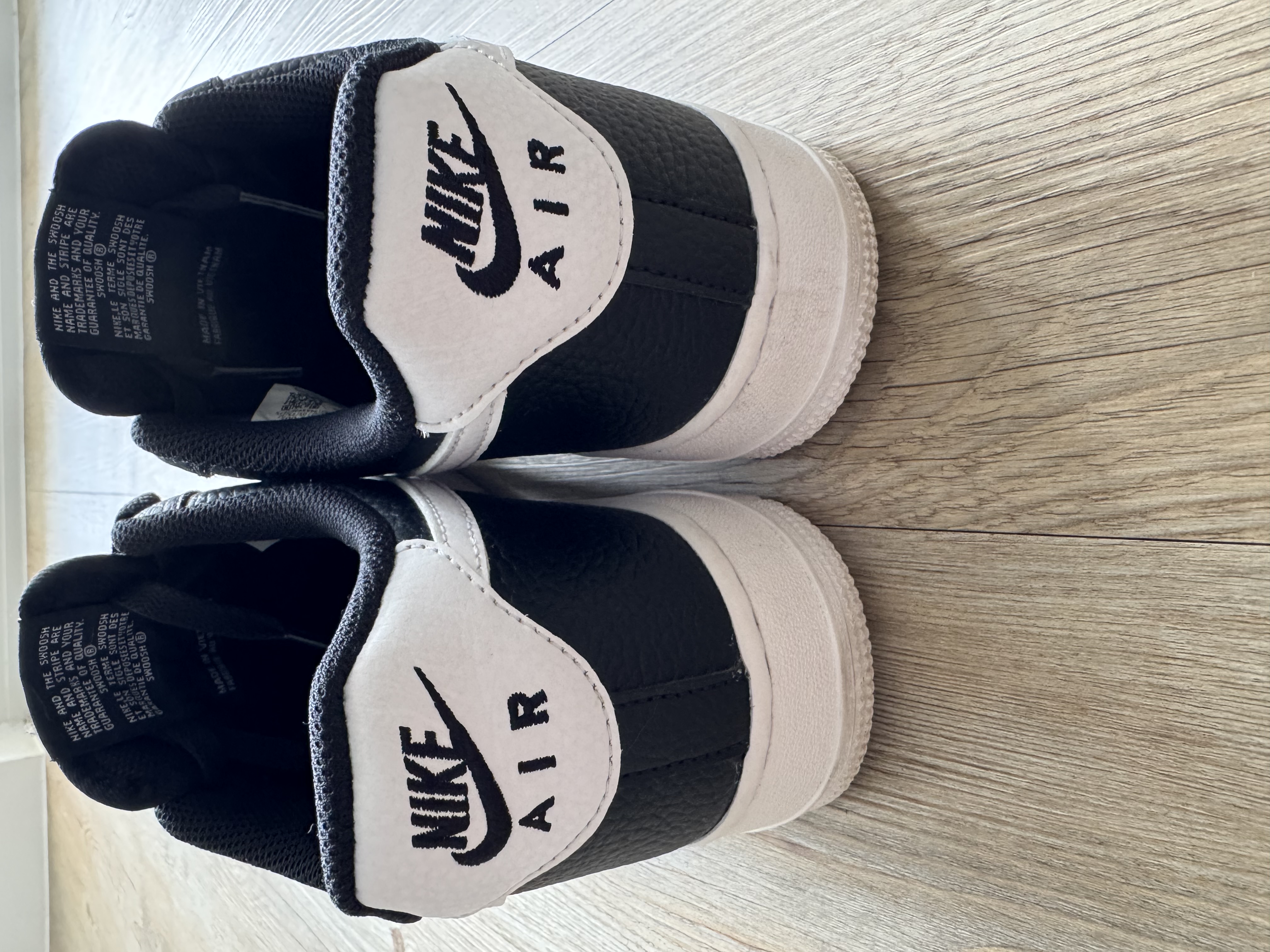 Nike Air Force 1 '07 Black on White - Image 5