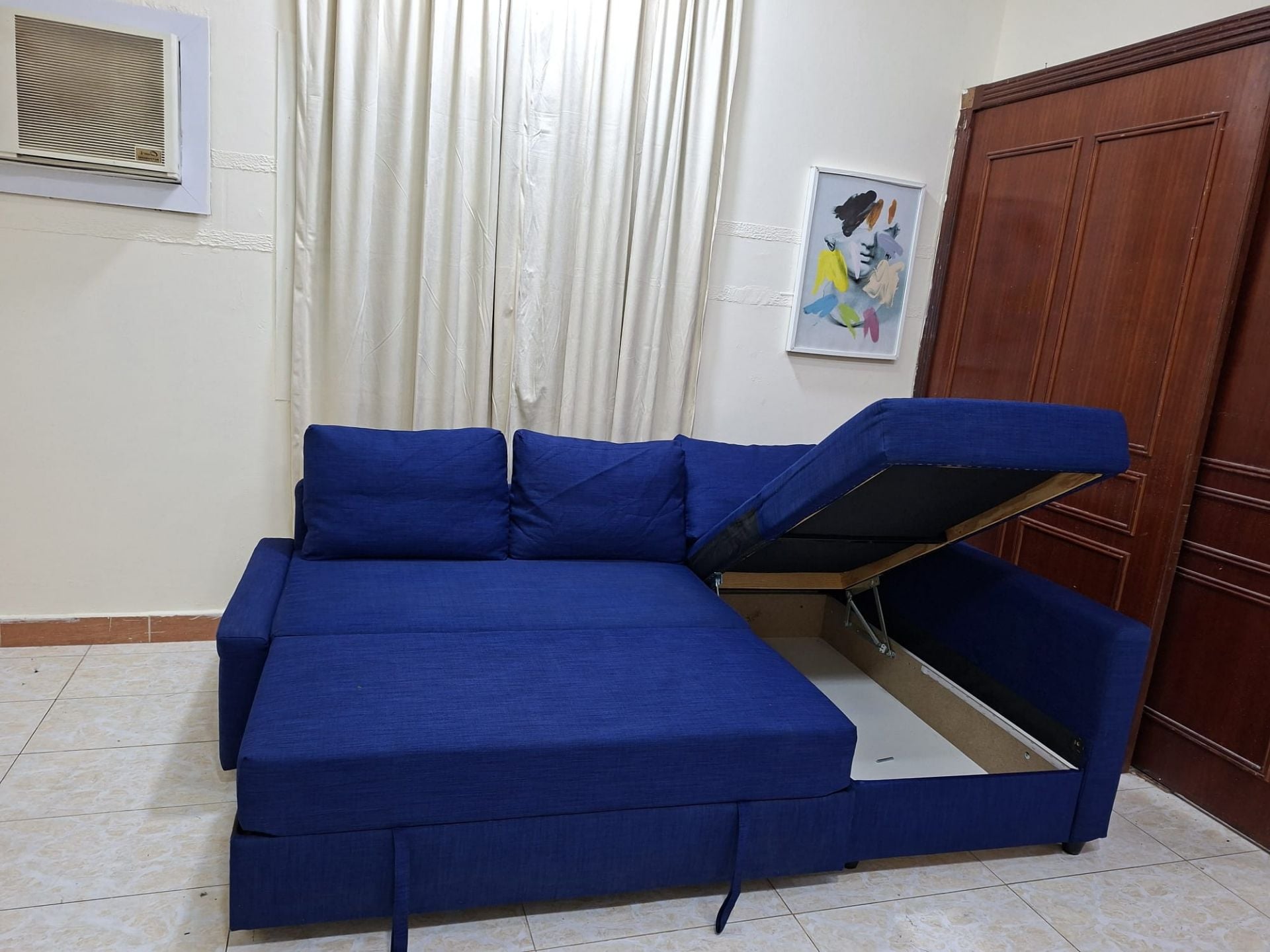 Ikea, L ship Sofa come bed storeg FOR selling like new conditions  - Image 3