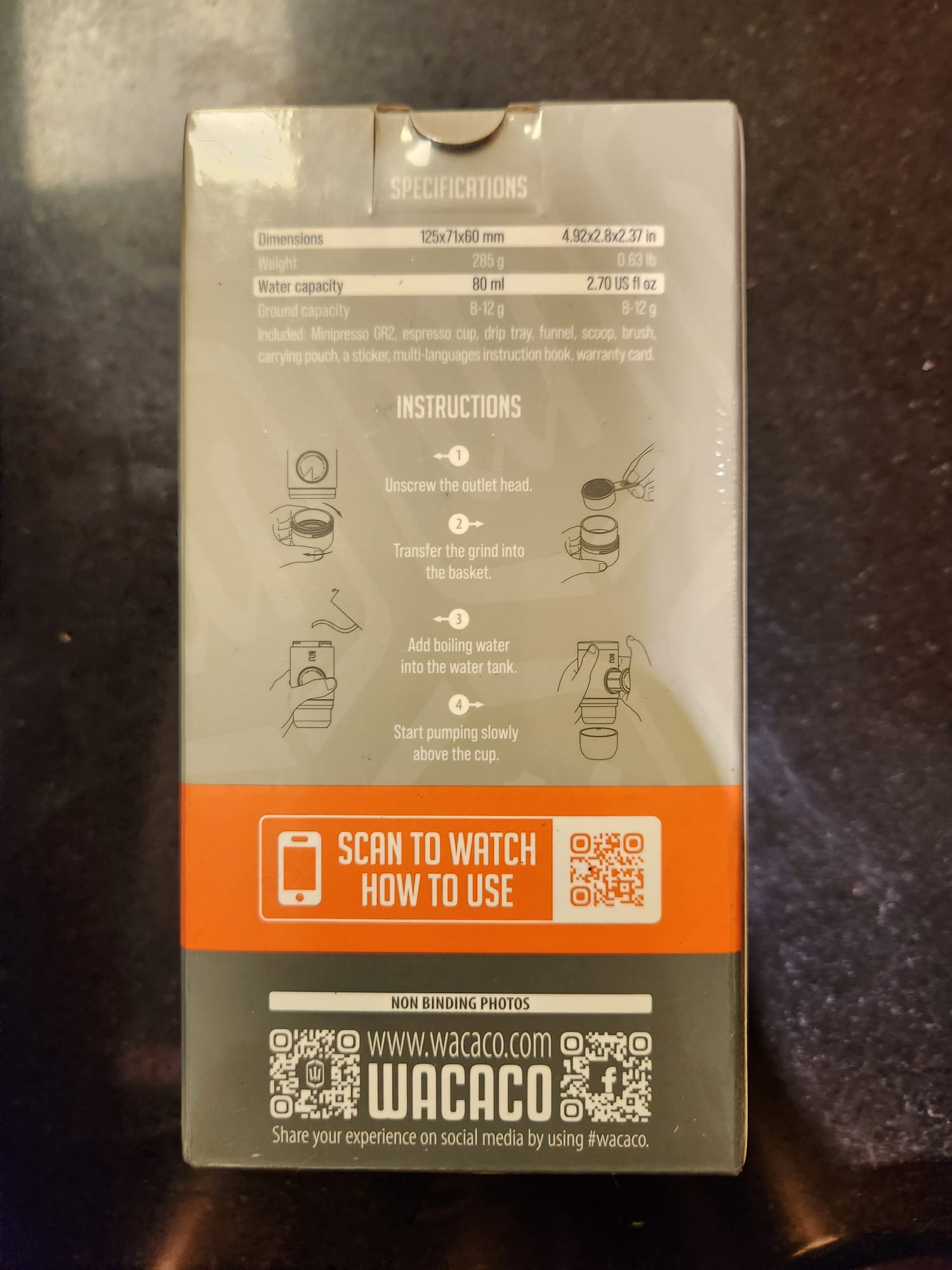 Wacaco Minipresso GR2 Portable Espresso Machine Ground Coffee  - Image 3